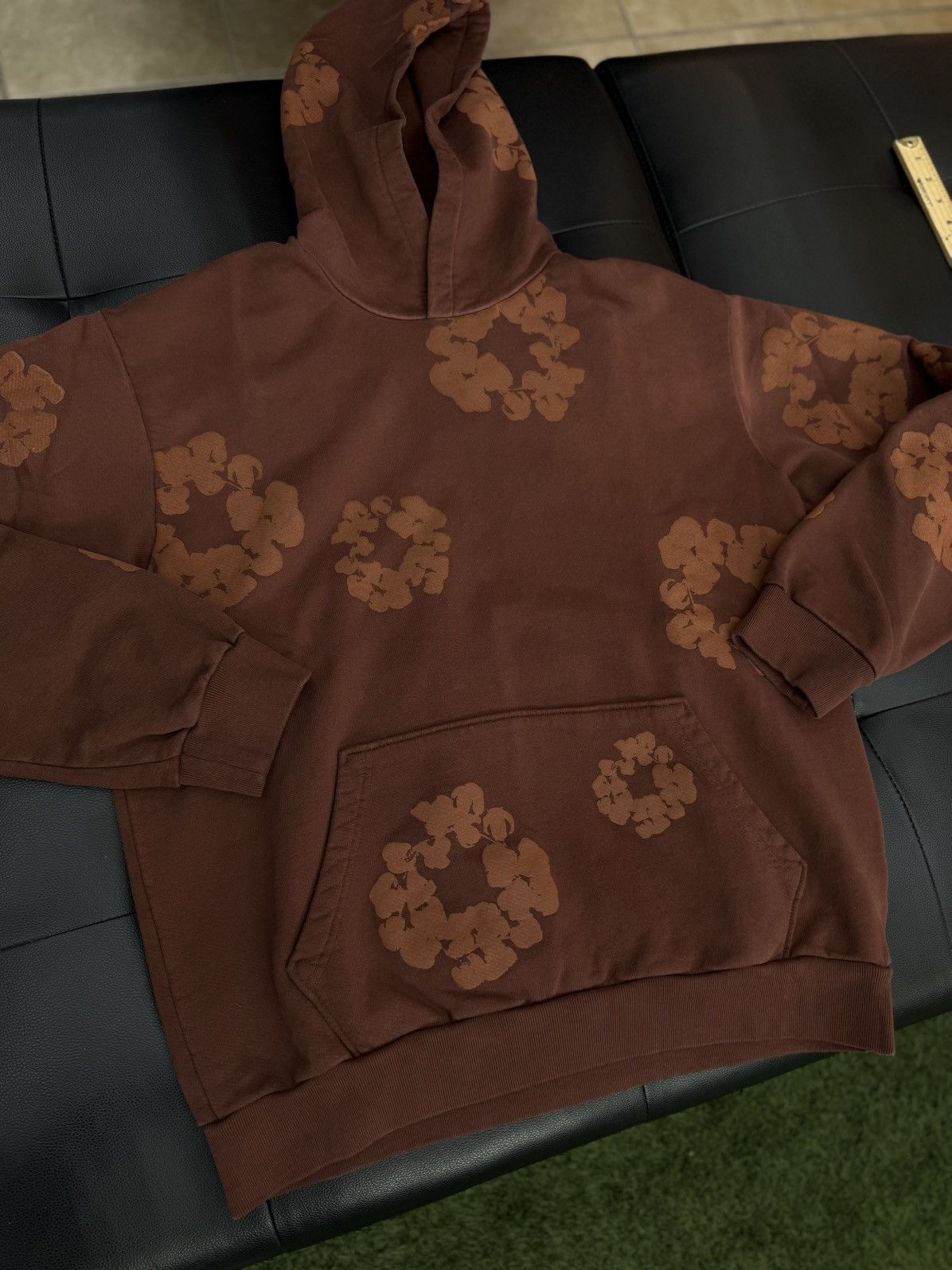 DENIM TEARS Denim Tears Brown Hoodie 2025 Cotton Wreath M (NEW) Size US M / EU 48-50 / 2 - 4 Thumbnail