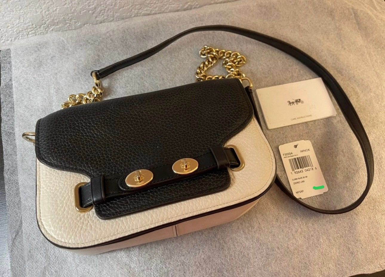 Coach Coach Blake 20 Black and White Crossbody. Size ONE SIZE - 6 Thumbnail
