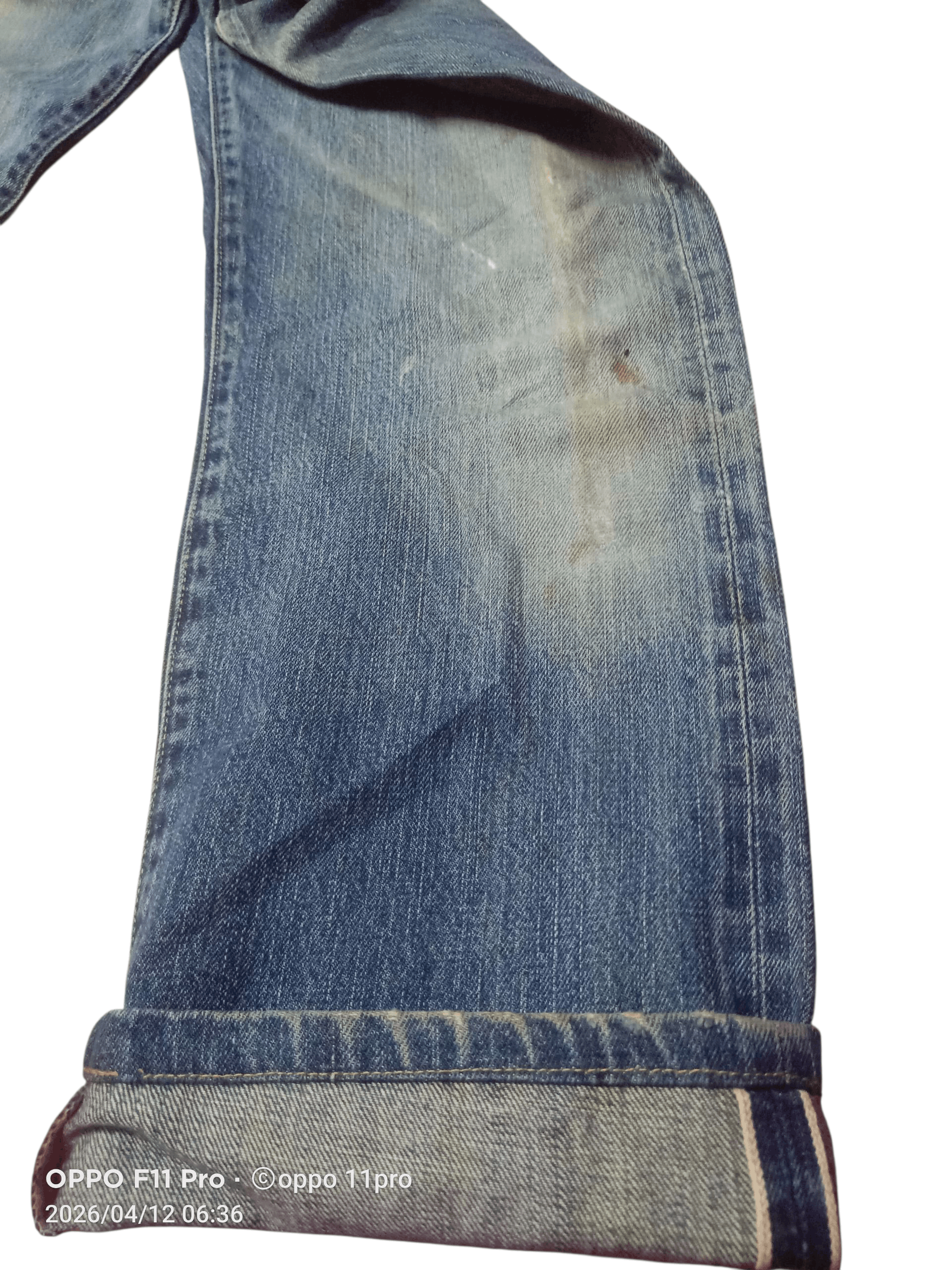Levi's Vintage Clothing 💥 Vintage Big E 702 Redselved Distressdenim Denim 💥 Size US 30 / EU 46 - 10 Thumbnail