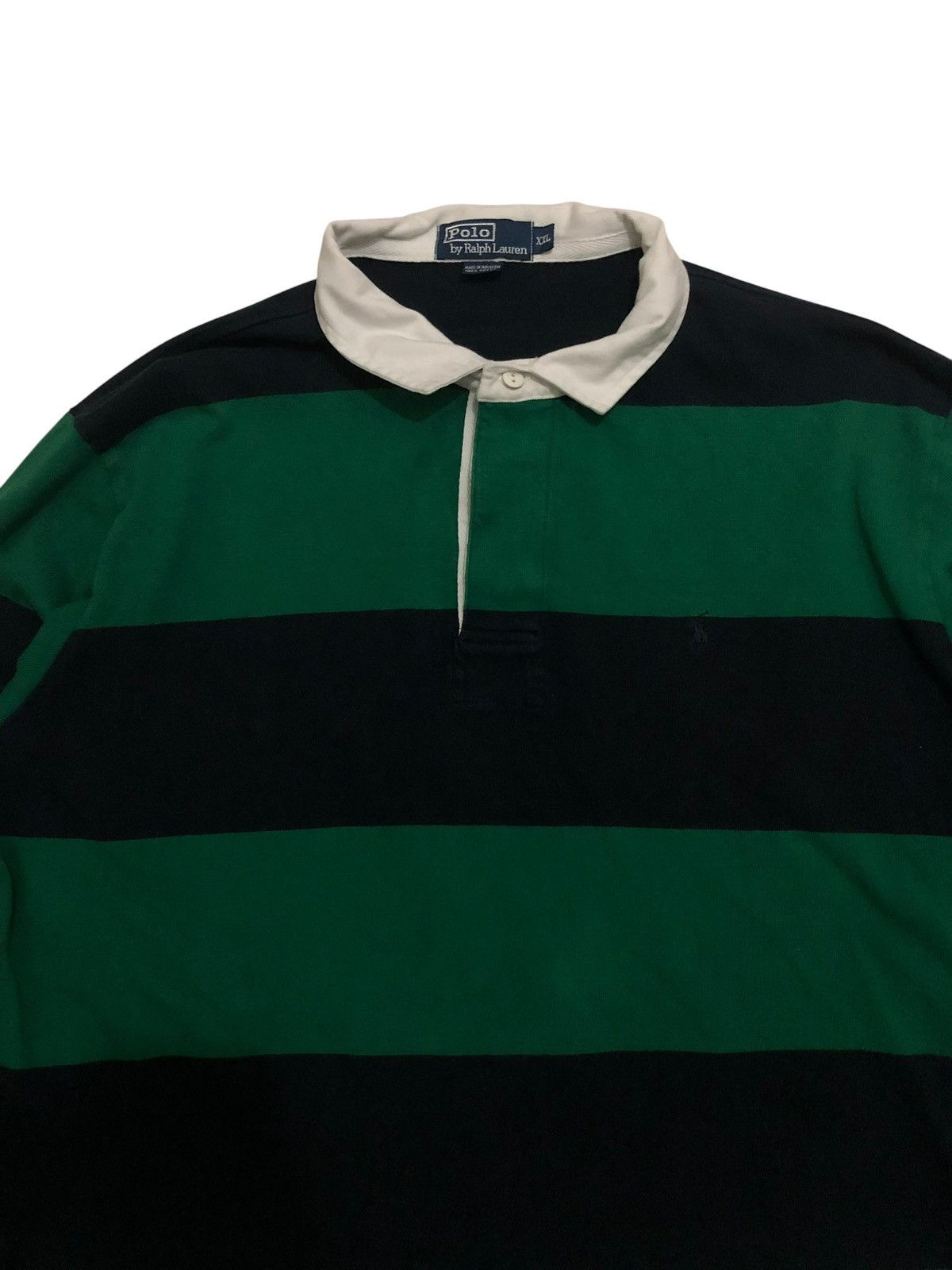 Polo Ralph Lauren Vintage Polo Ralph Lauren Rugby Stripe Shirt Size US XXL / EU 58 / 5 - 4 Thumbnail