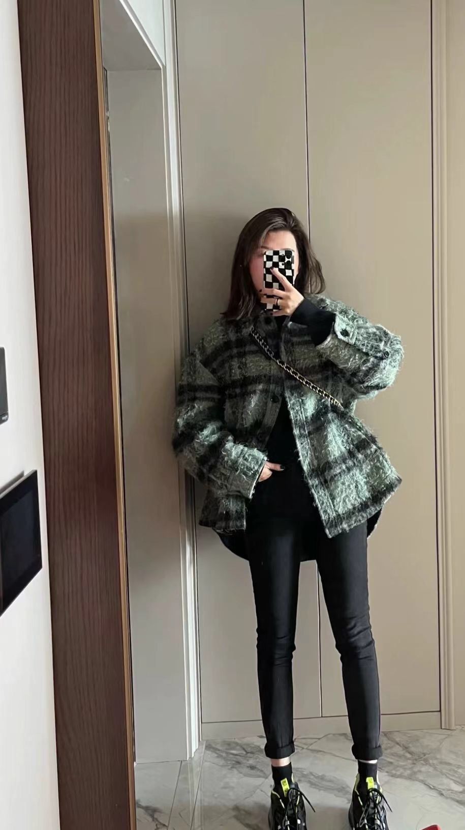 Acne Studios acne studios Mohair matching checked coat 2412-Nextarrow Size XXS / US 00 / IT 34 - 5 Thumbnail