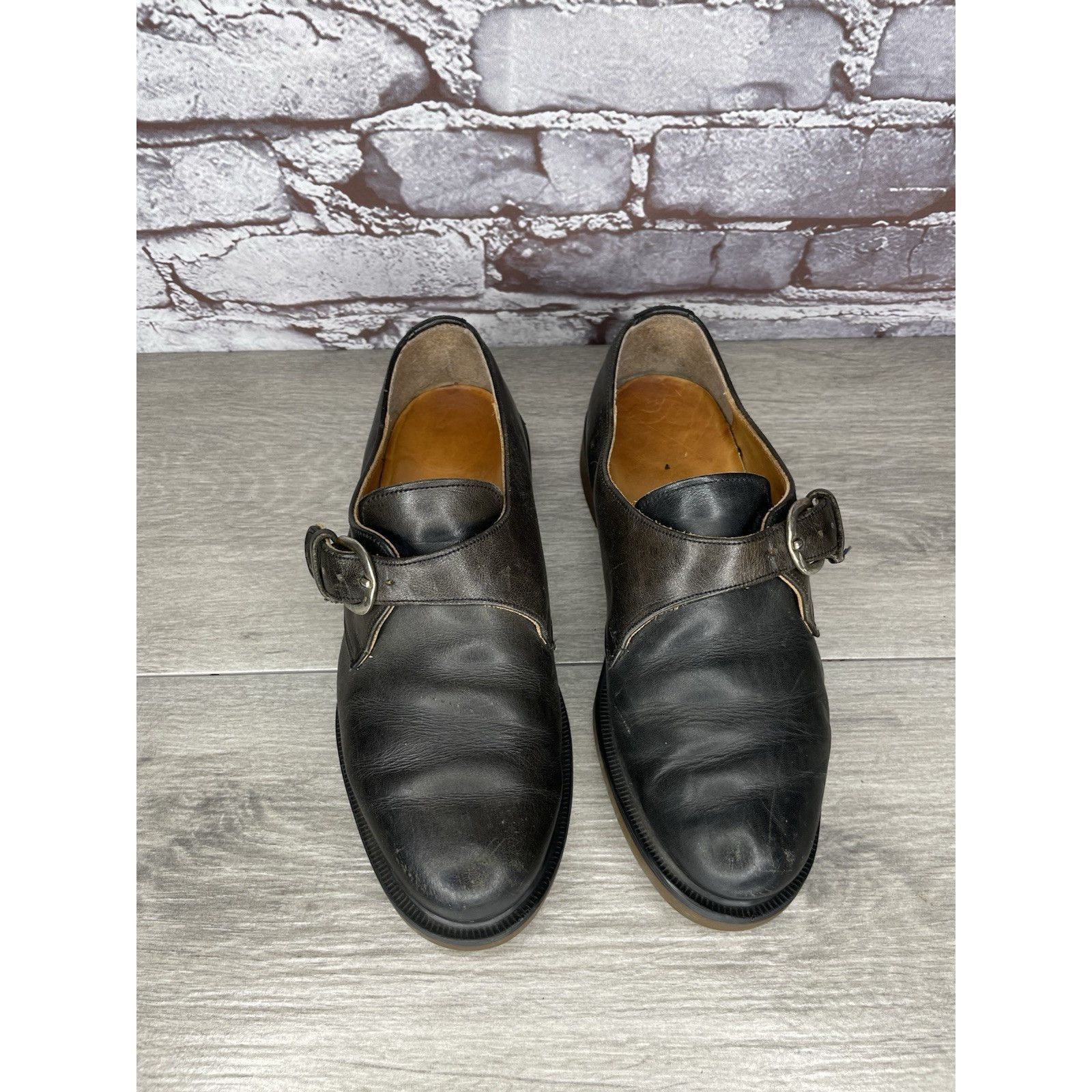 Dr. Martens VTG Dr. Martens Brown Leather Monk Strap Loafer England Shoe Size US 5 / IT 35 - 23 Thumbnail