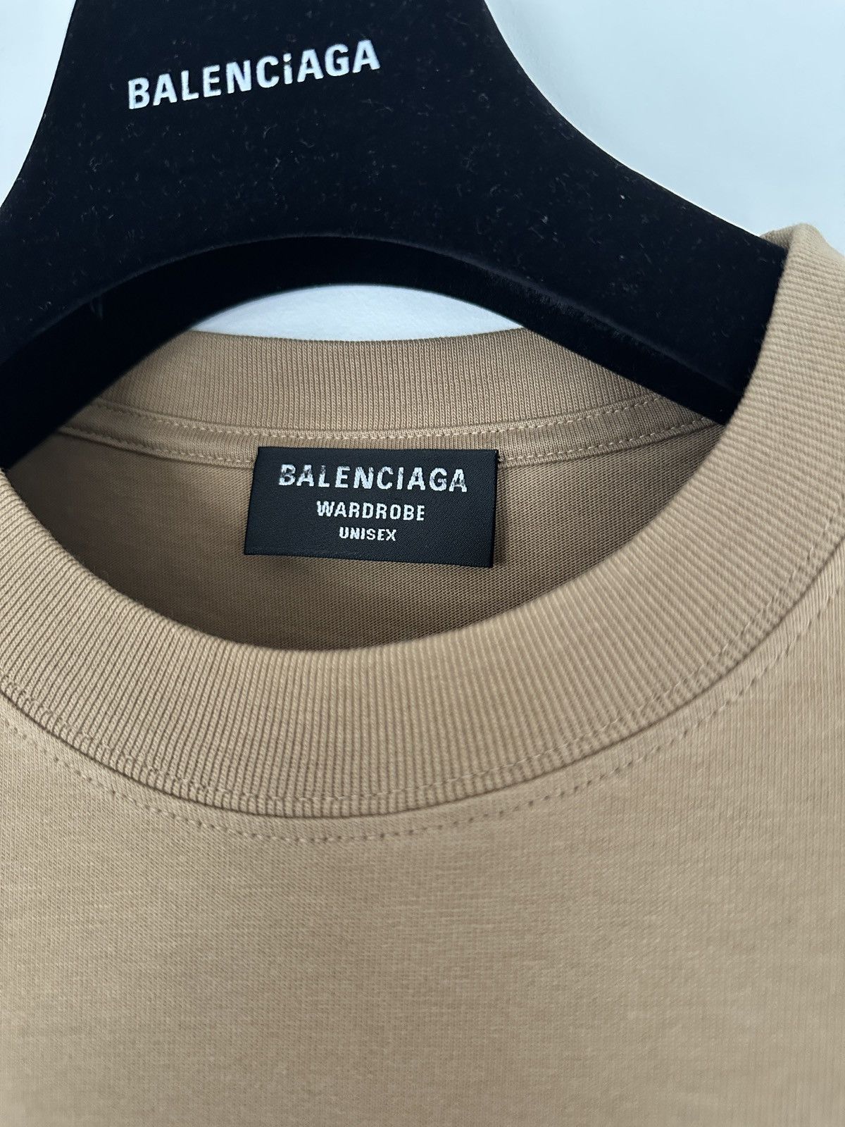 Balenciaga Balenciaga beige logo T-shirt beige Size US M / EU 48-50 / 2 - 3 Thumbnail