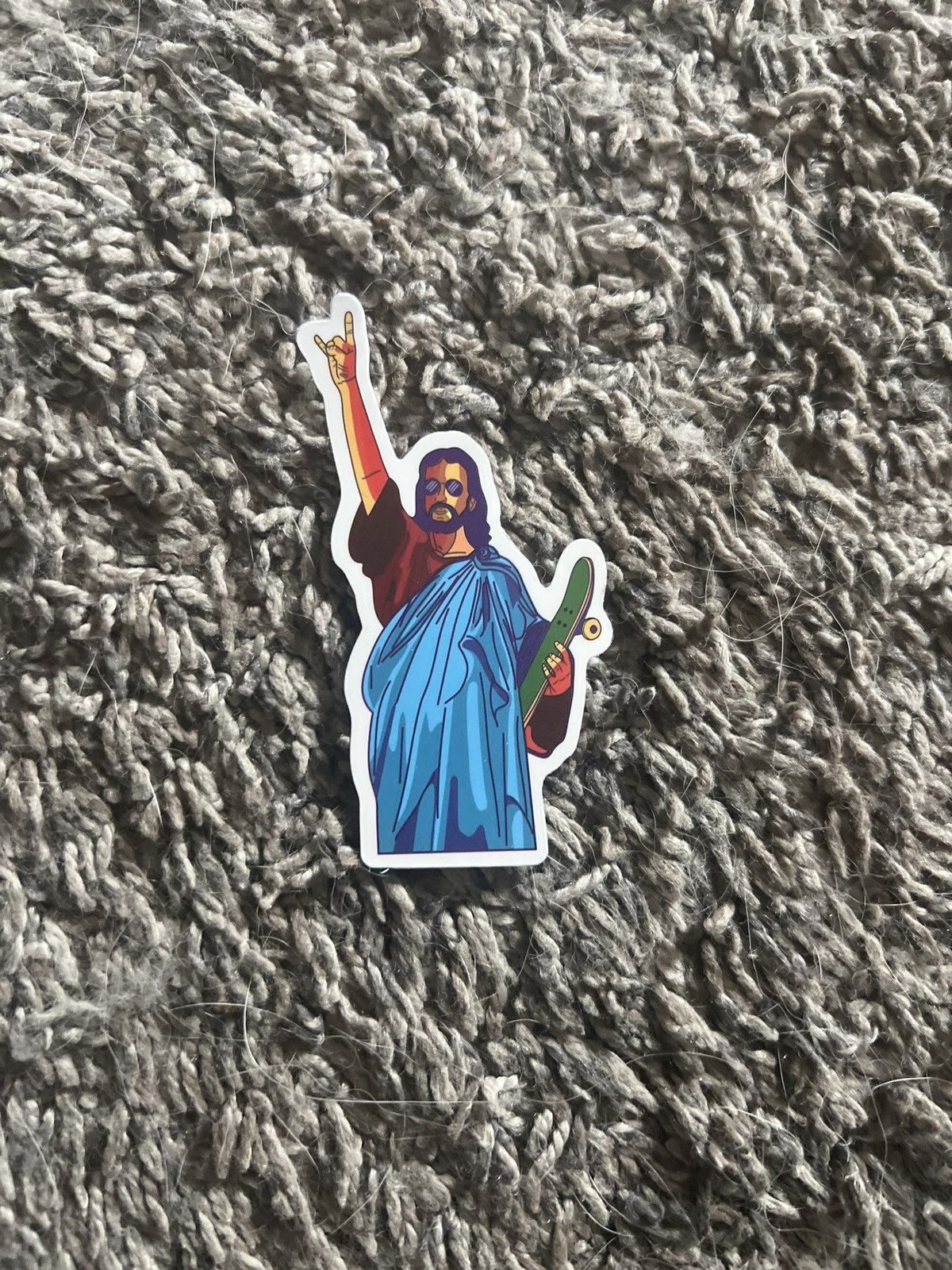 Hypebeast Jesus Loves To Skate Sticker Size ONE SIZE - 1 Thumbnail