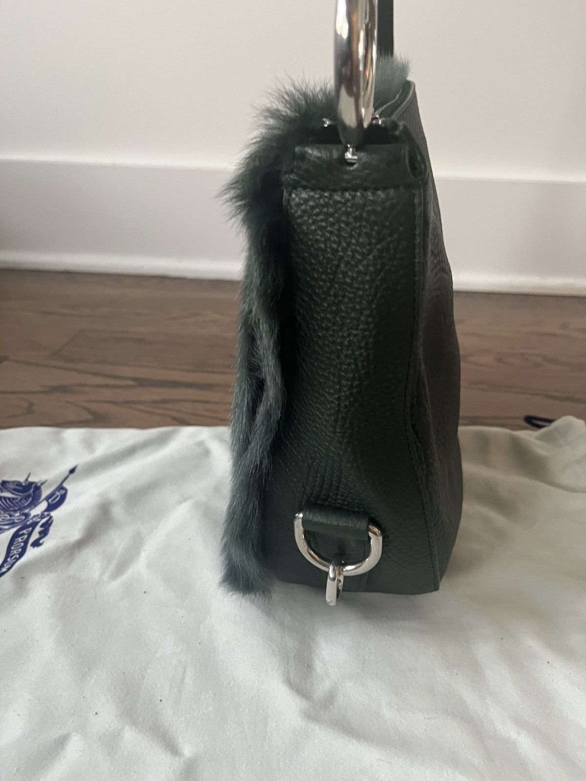 Burberry Burberry Small Knight Shearling Bag Size ONE SIZE - 17 Thumbnail