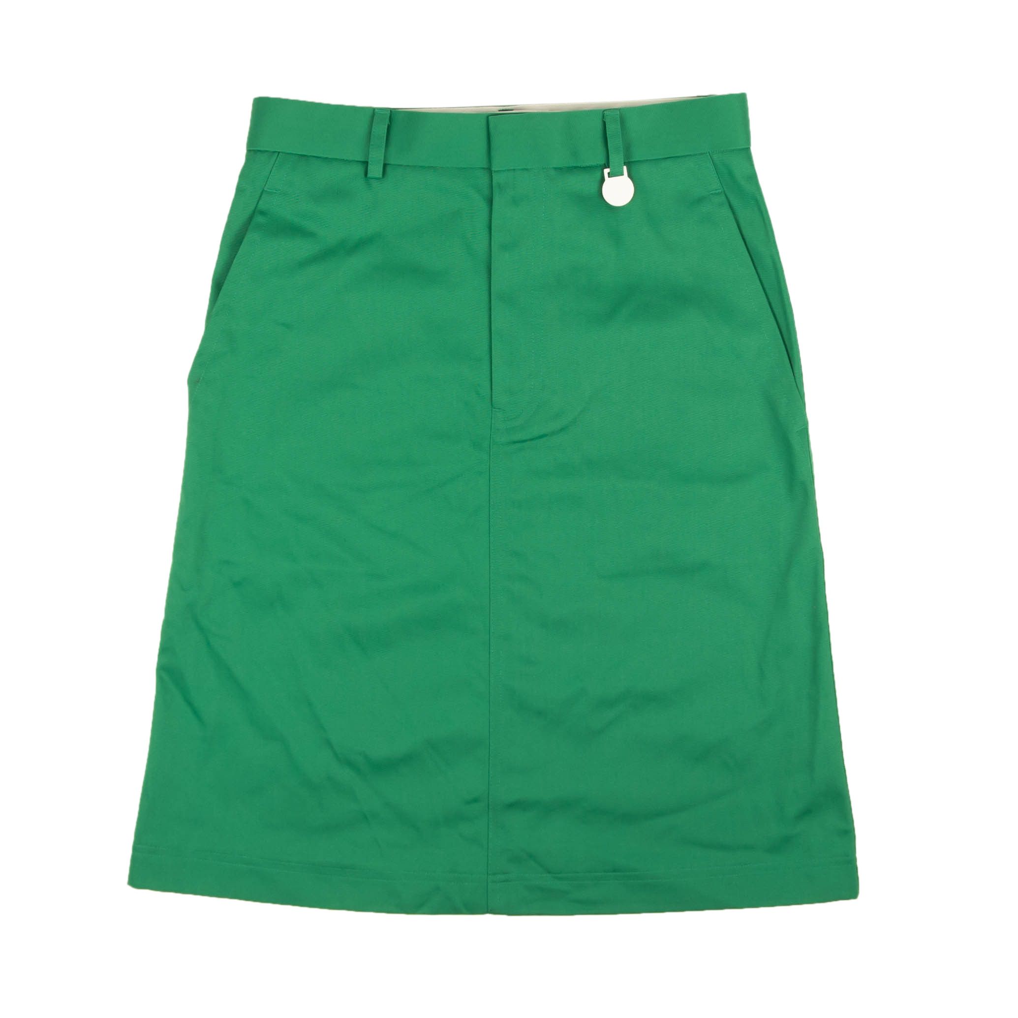 image of Xander Zhou Green Straight Pencil Skirt Size 10/46, Women's