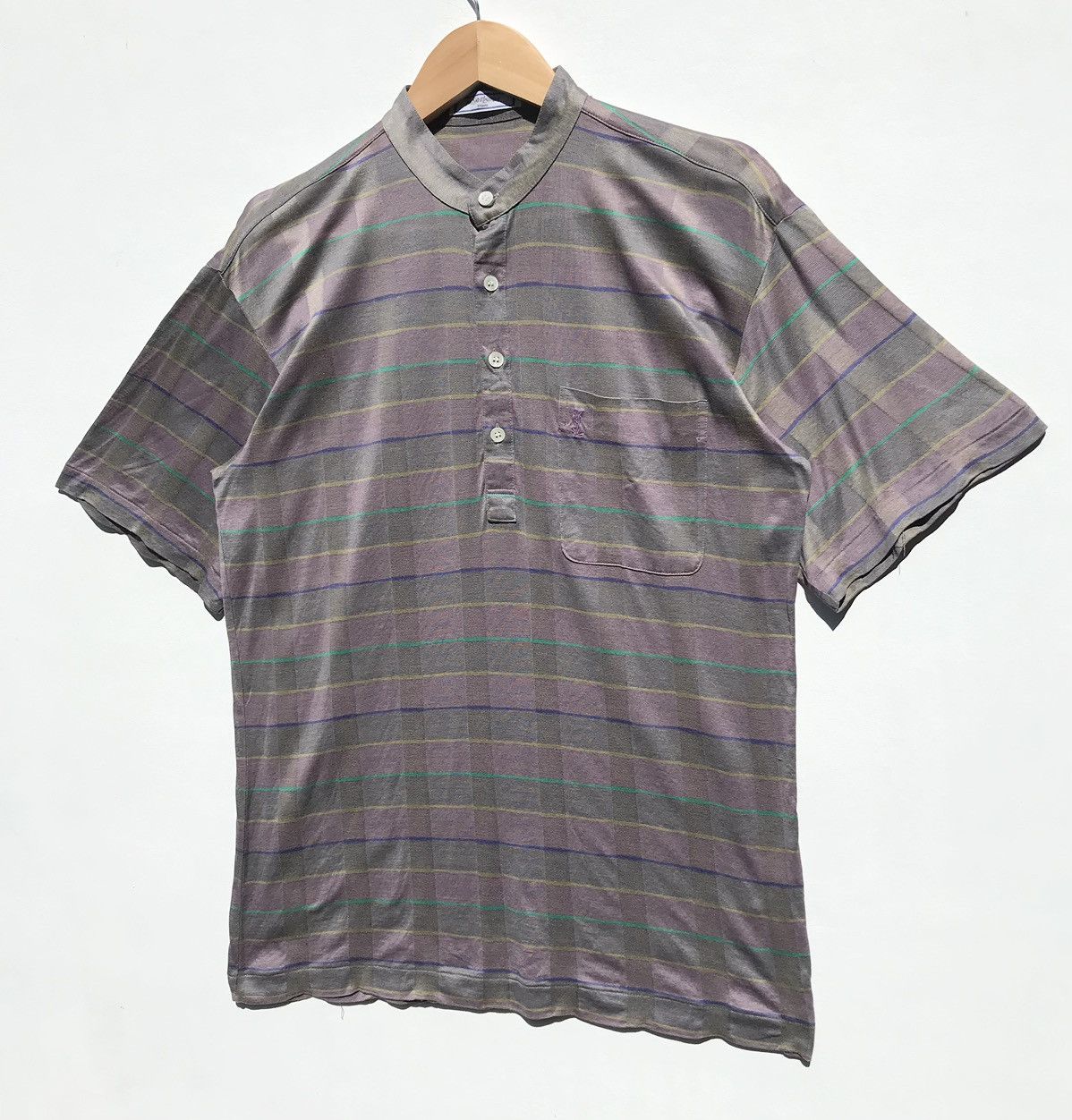 Vintage × Yves Saint Laurent Vintage Yves Saint Laurent Tricots Tee YSL Stripe Luxury Size US M / EU 48-50 / 2 - 3 Thumbnail
