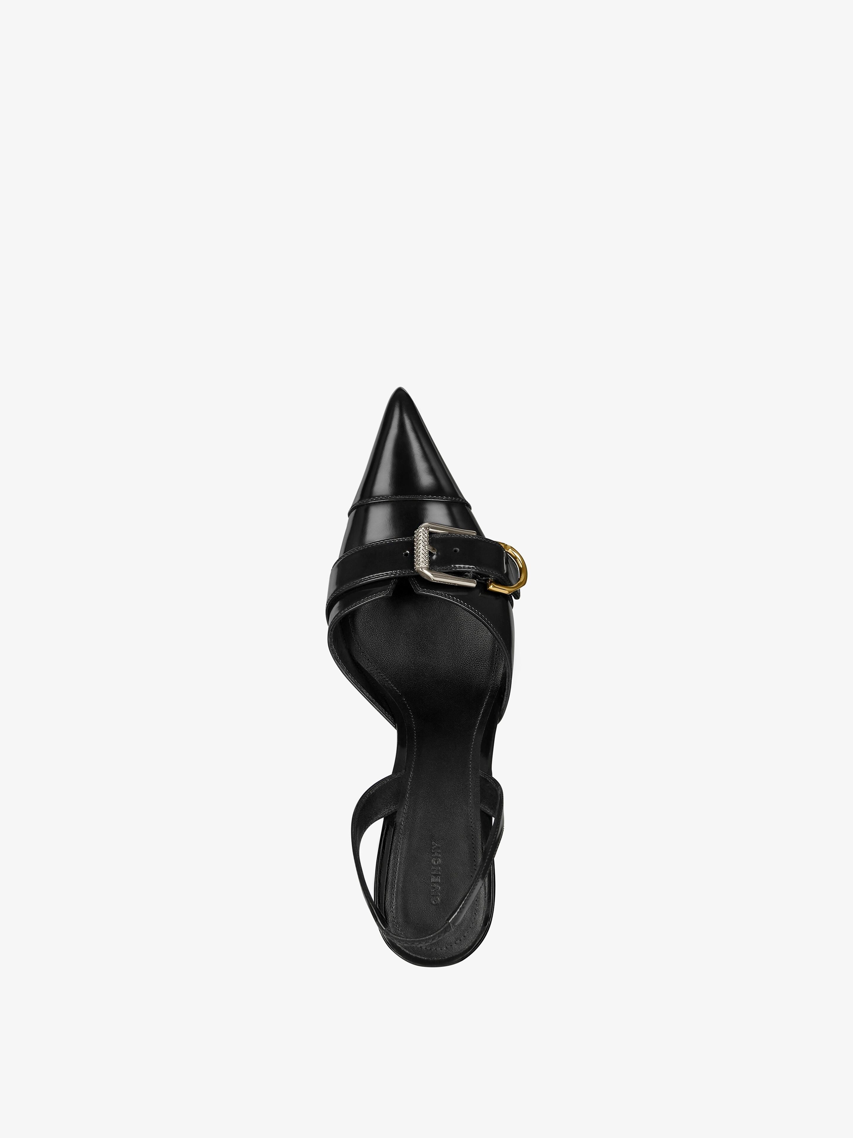 Givenchy o1srvl11e1225 Voyou Slingback Sandals in Black Size US 6 / IT 36 - 4 Thumbnail