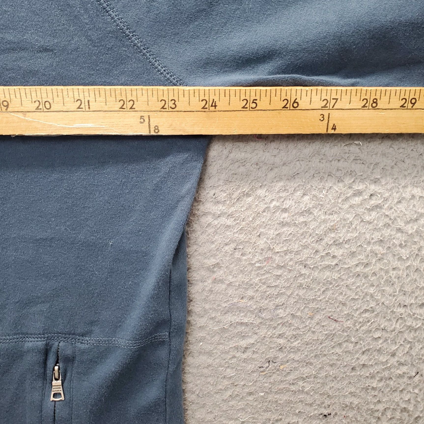 Banana Republic Banana Republic Fleece Jacket Womens XL Blue Zipper Pockets Mock Neck Full Zip Size XL / US 12-14 / IT 48-50 - 4 Thumbnail