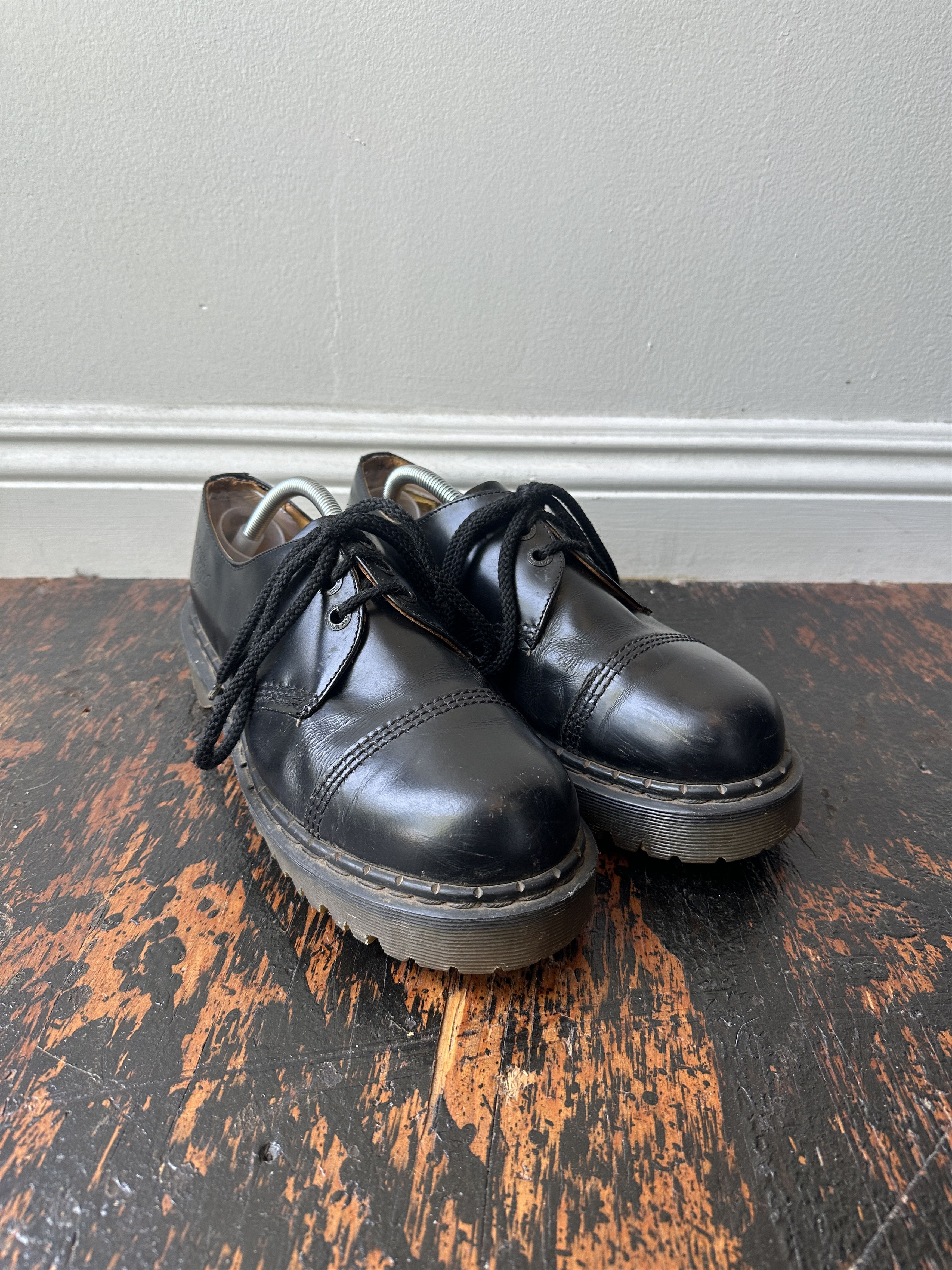 Dr. Martens 1980s 1461 VINTAGE MADE ENGLAND DR Martens AW4 8266 Cap Toes Size US 10 / EU 43 - 1 Thumbnail