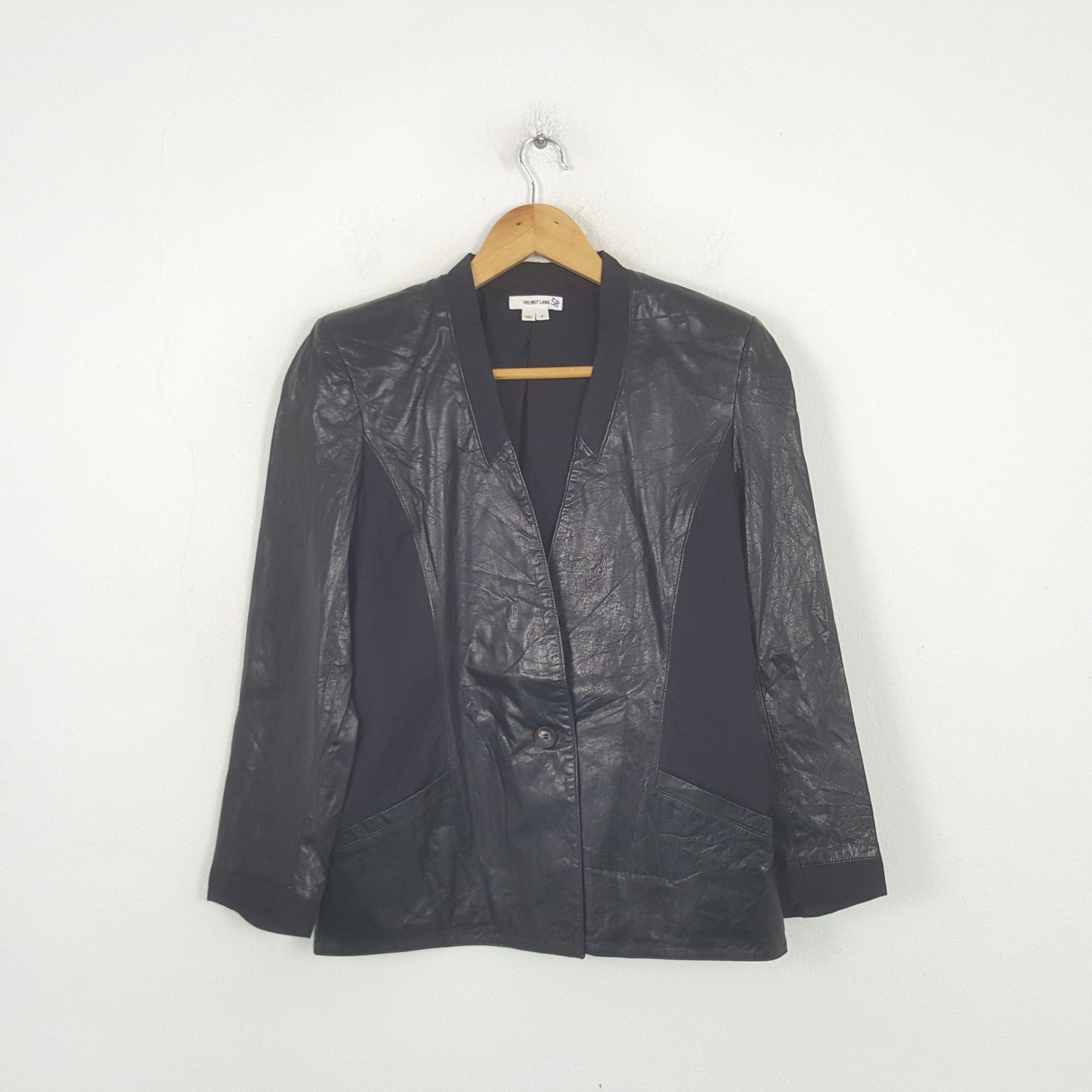 Helmut Lang Vintage Helmut Lang Luxury Brand Leather Jacket RR8 Size US XS / EU 42 / 0 - 1 Thumbnail