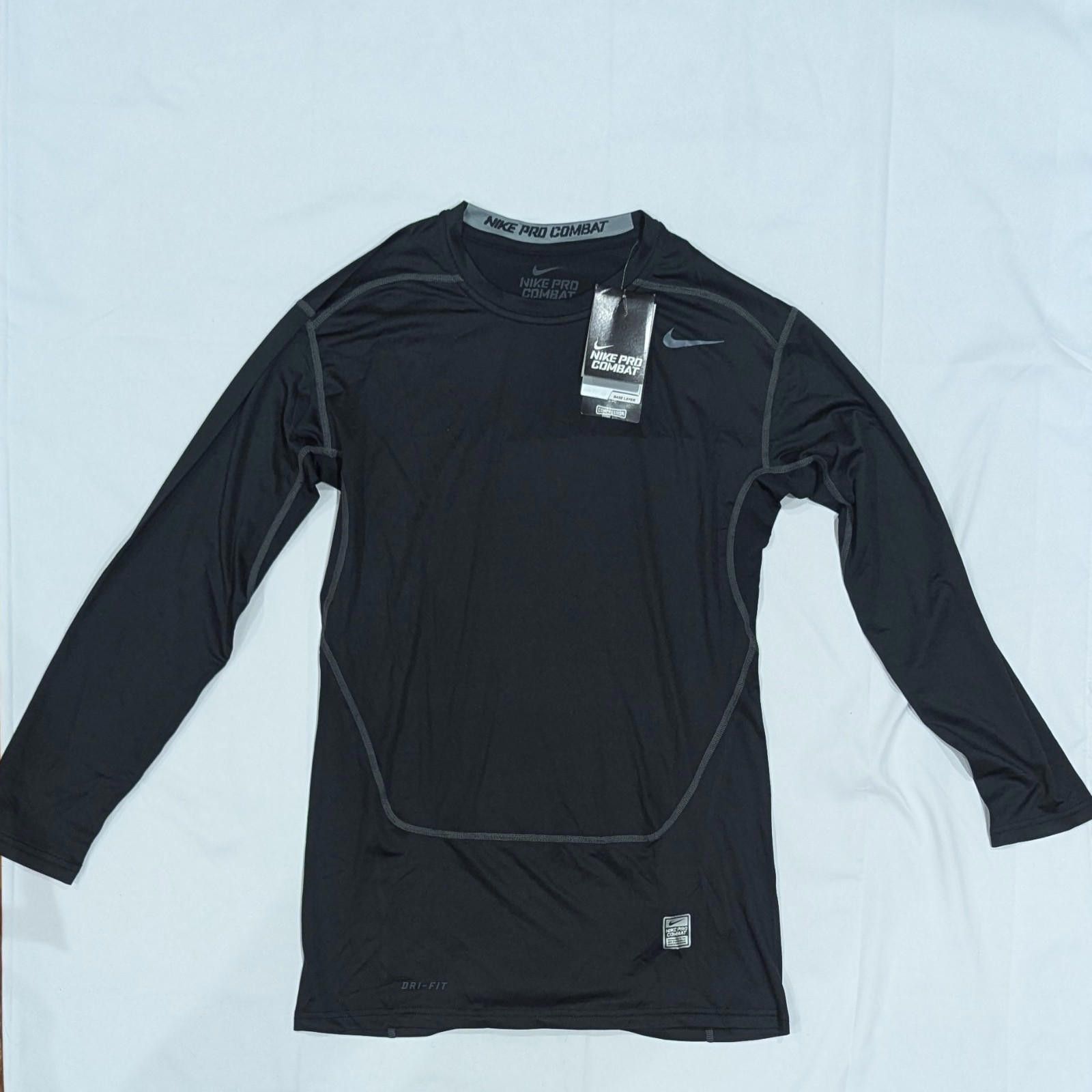 Nike Nike Pro Combat Dri Fit Compression Black Long Sleeve XL Size US XL / EU 56 / 4 - 2 Thumbnail
