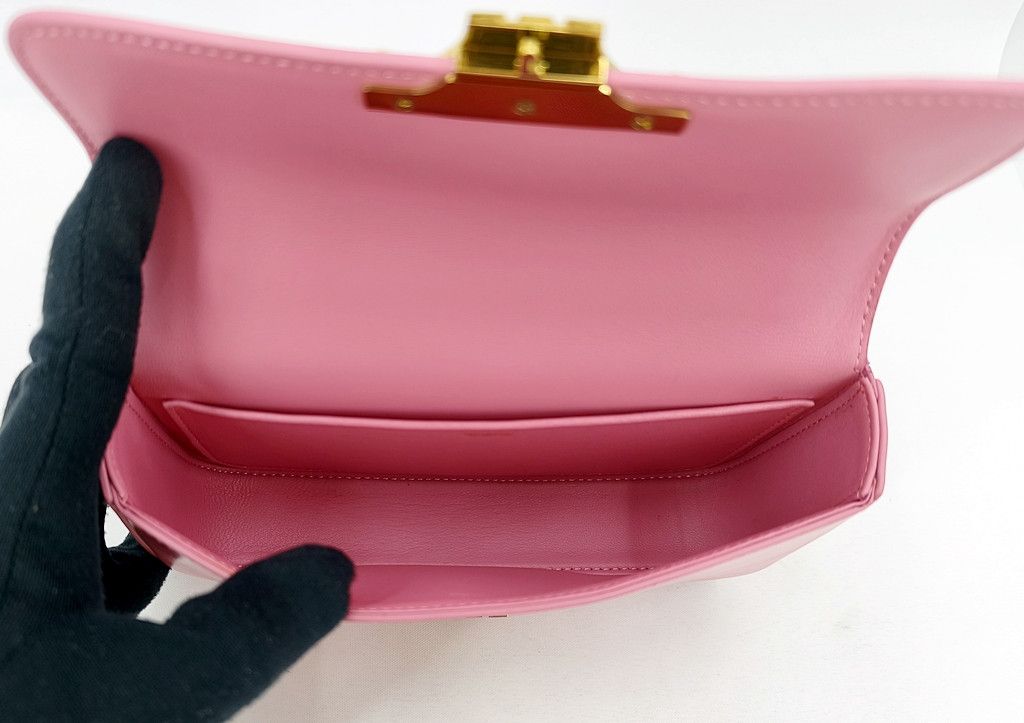 Celine CELINE Triomphe shoulder gold chain pink bag Size ONE SIZE - 4 Thumbnail