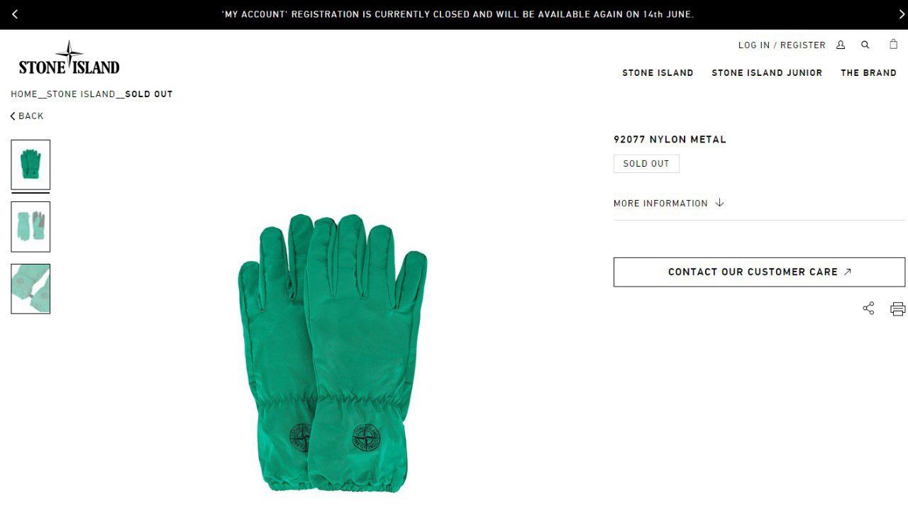 Stone Island 🧤 Stone Island Nylon Metal Gloves 🧤 Size ONE SIZE - 18 Thumbnail