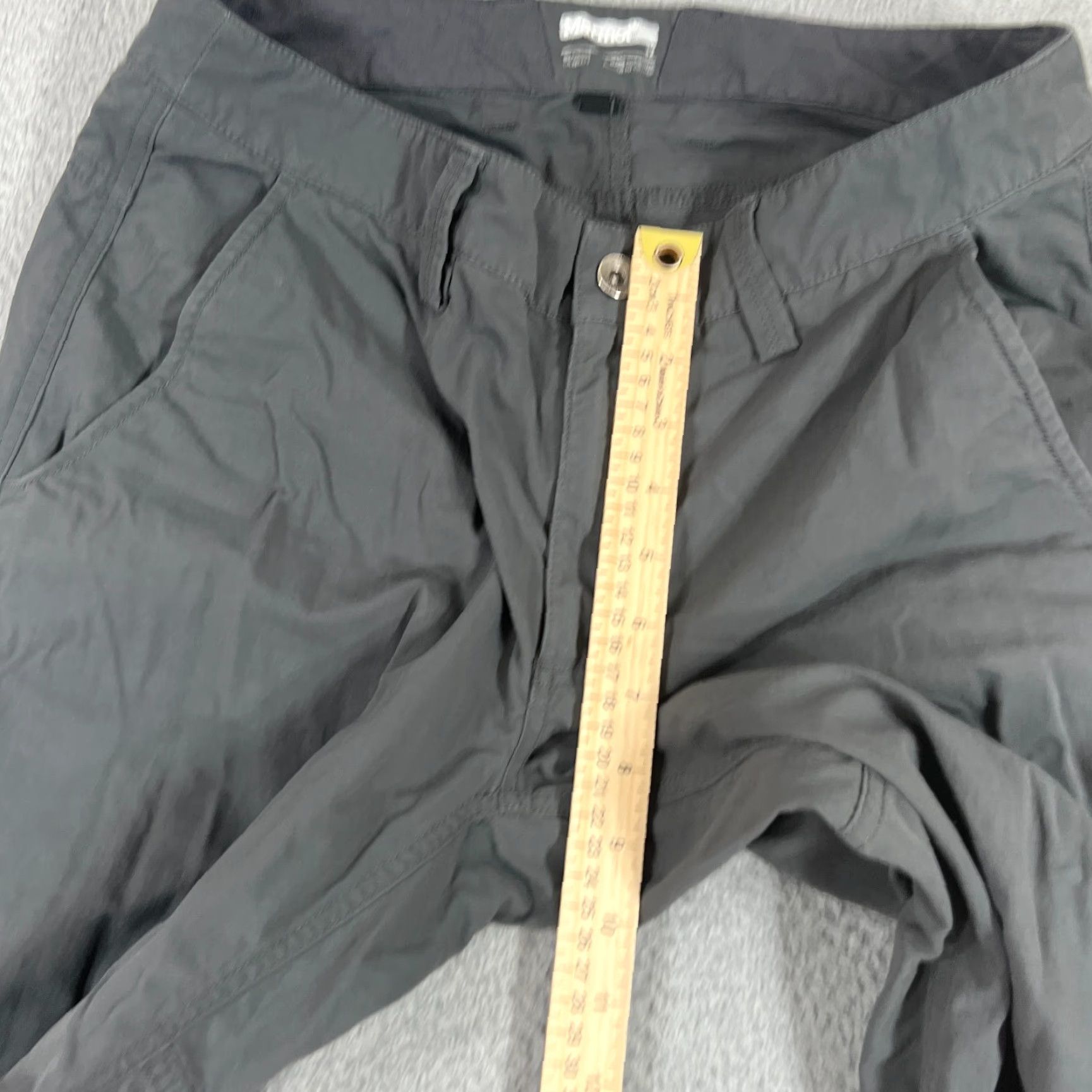 Marmot Marmot Gray Nylon Pants 30x30 Regular Fit 5-Pocket Straight Leg Hiking Mens Size US 30 / EU 46 - 3 Thumbnail