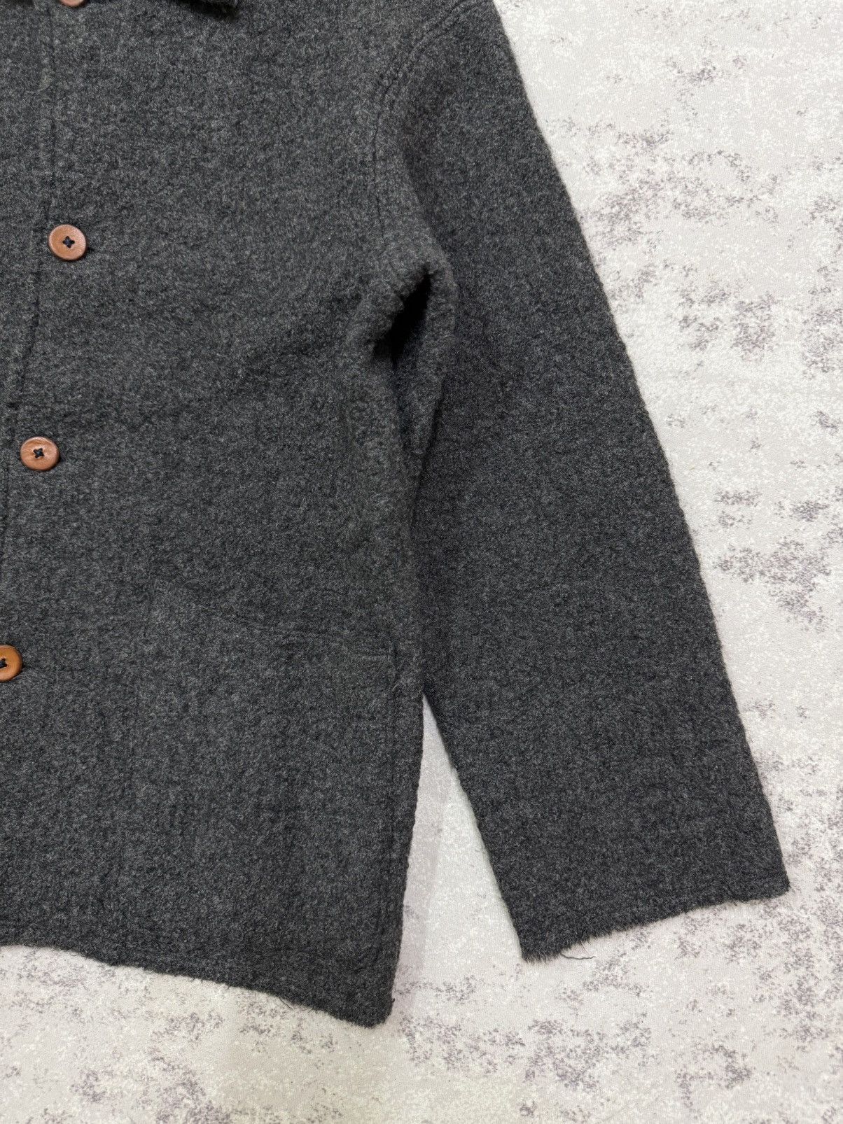 45rpm VINTAGE 45RPM MOHAIR CHARCOAL BLACK BUTTON UP JACKET Size US S / EU 44-46 / 1 - 5 Thumbnail