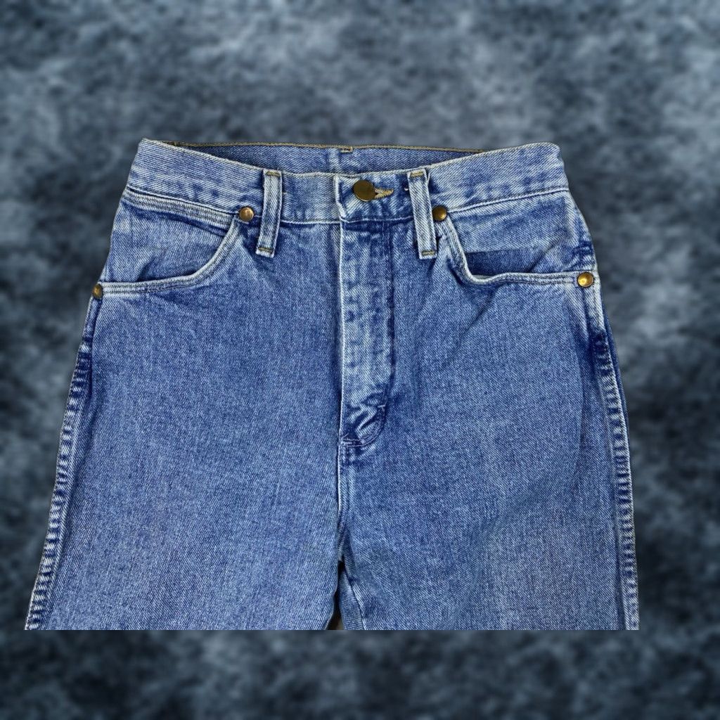 Wrangler VINTAGE Wrangler Jeans Womens 5 Cowboy Straight 90s Denim Blue Wrangler Jeans Womens 90s Cowboy Theme Womens Jeans Size 27" / US 4 / IT 40 - 1 Thumbnail