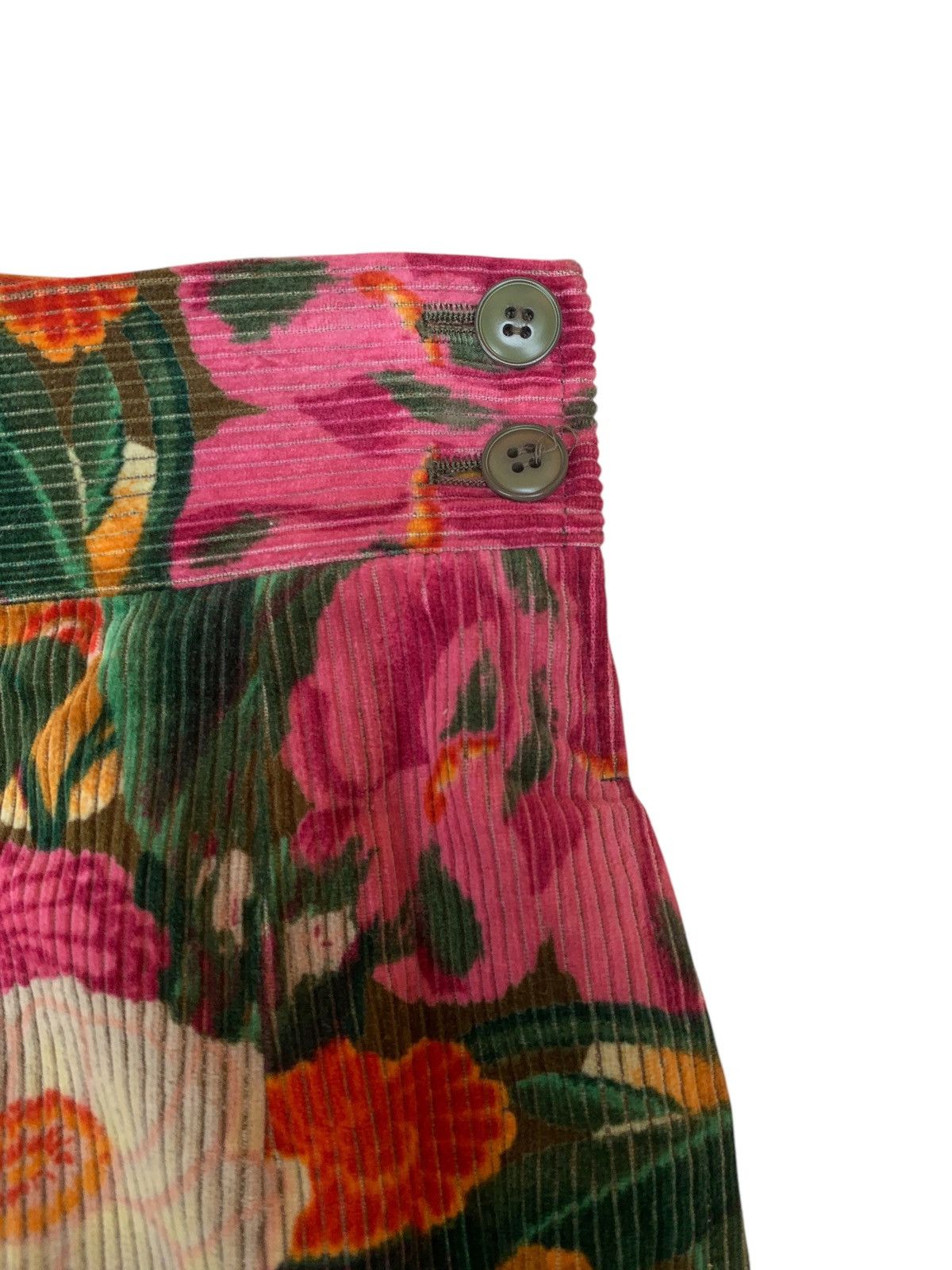 Designer × Kenzo Vintage kenzo paris flower corduroy pants Size 28" / US 6 / IT 42 - 3 Thumbnail