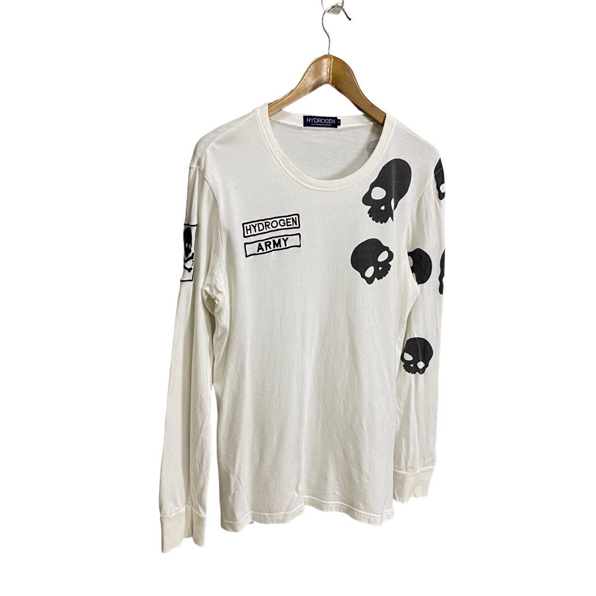 HYDROGEN HYDROGEN Hydrogen Long-sleeved T-shirt with Rhinestone Logo Size US M / EU 48-50 / 2 - 2 Thumbnail