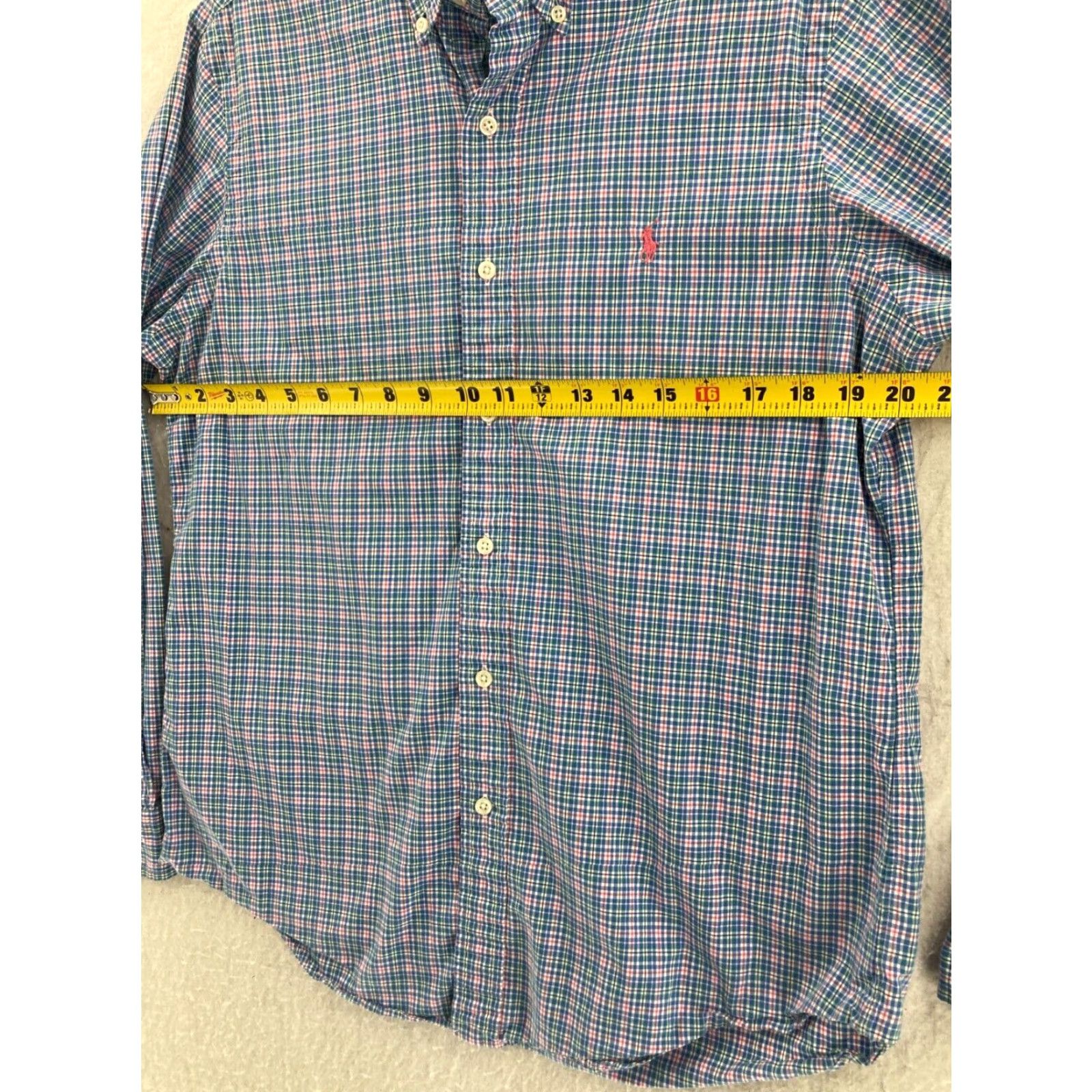 Ralph Lauren Ralph Lauren Shirt Mens Medium Button-Up Long Sleeve Plaid Multicolor Cotton Regular Collar-Point Classic Preppy Theme Mens Size US M / EU 48-50 / 2 - 2 Thumbnail