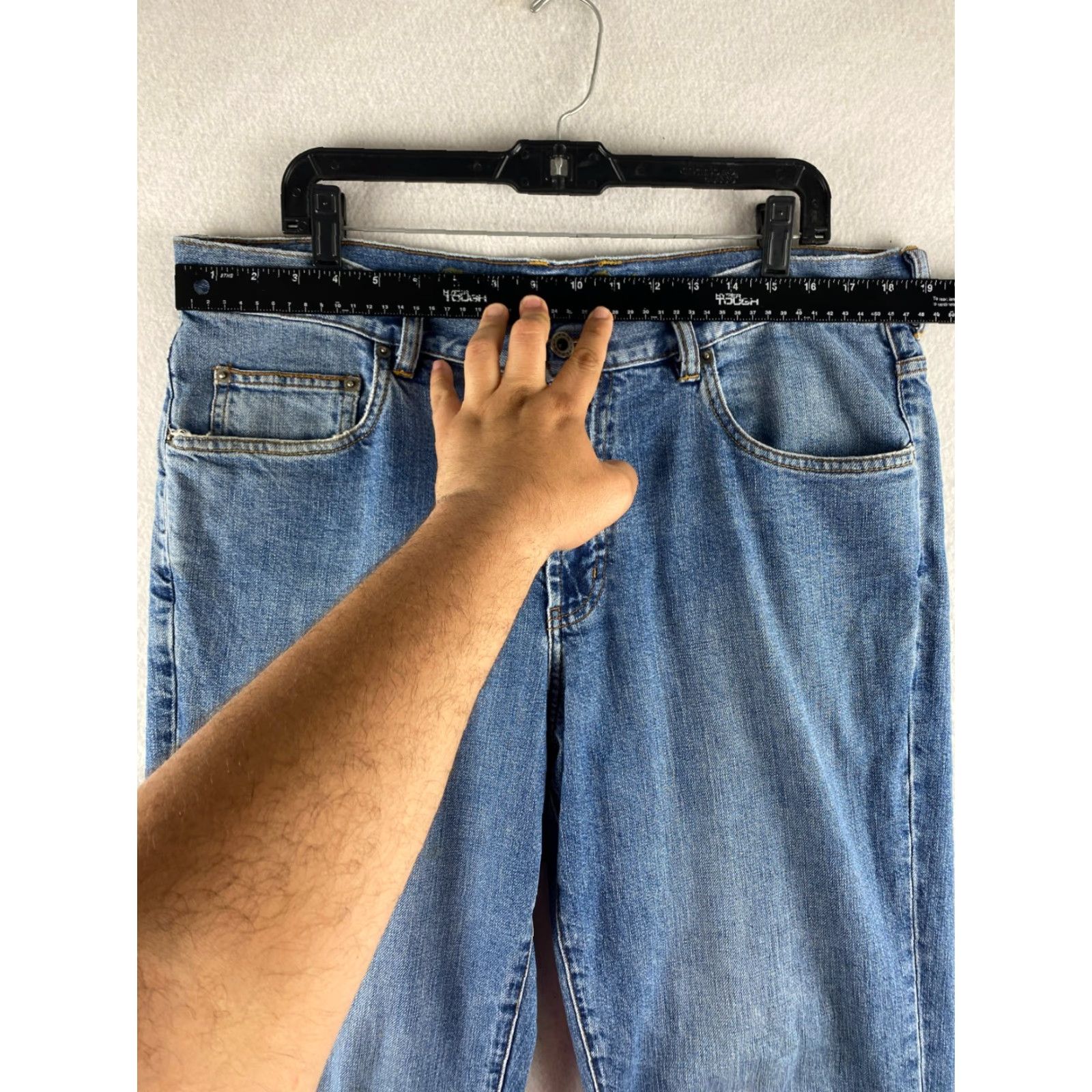 Tommy Bahama Tommy Bahama Jeans Mens 36 Blue Classic Fit Straight Distressed Denim Jeans Size US 36 / EU 52 - 7 Thumbnail