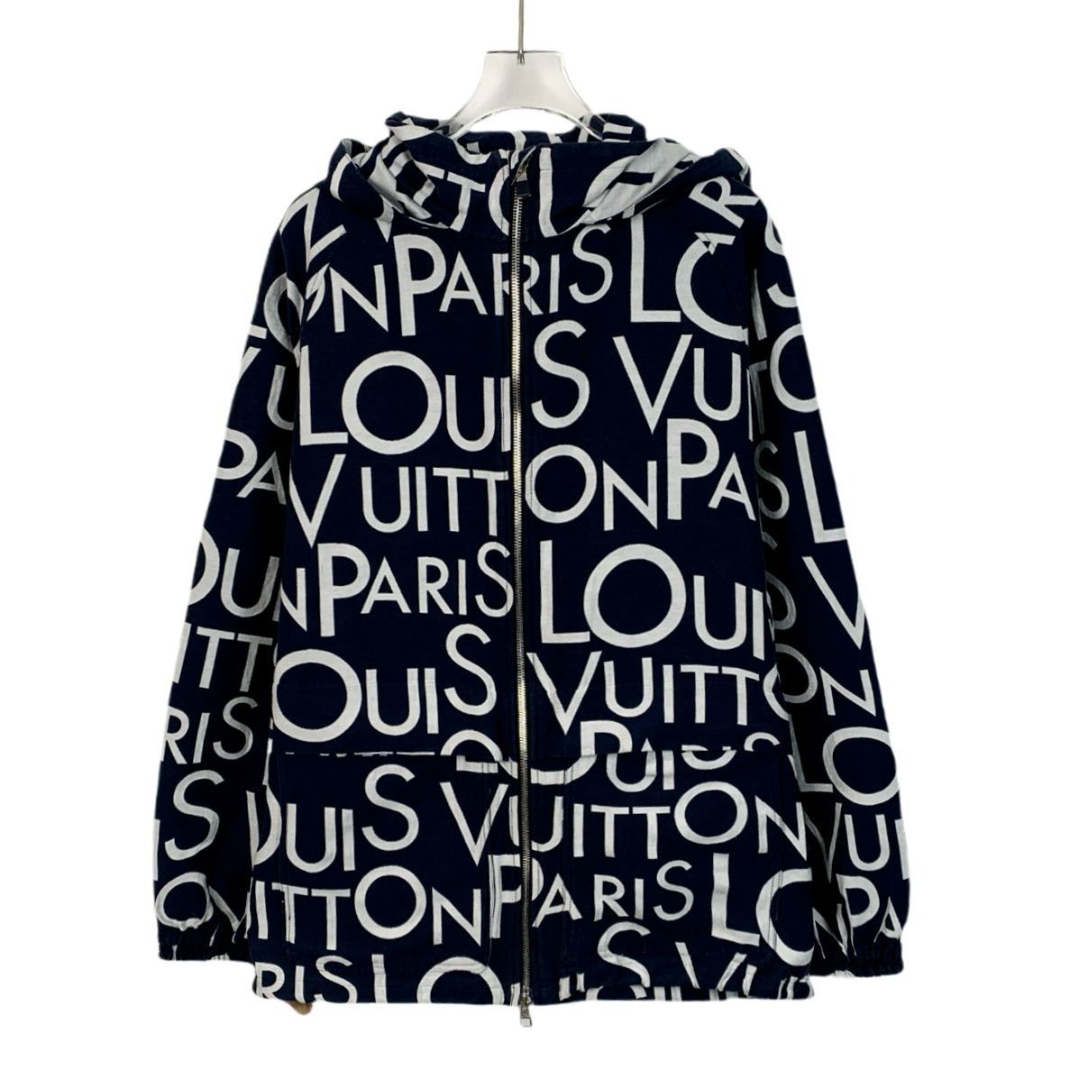 Louis Vuitton Louis Vuitton Paris Designer Jacket With Hood & Zip Closure Size L / US 10 / IT 46 - 1 Thumbnail