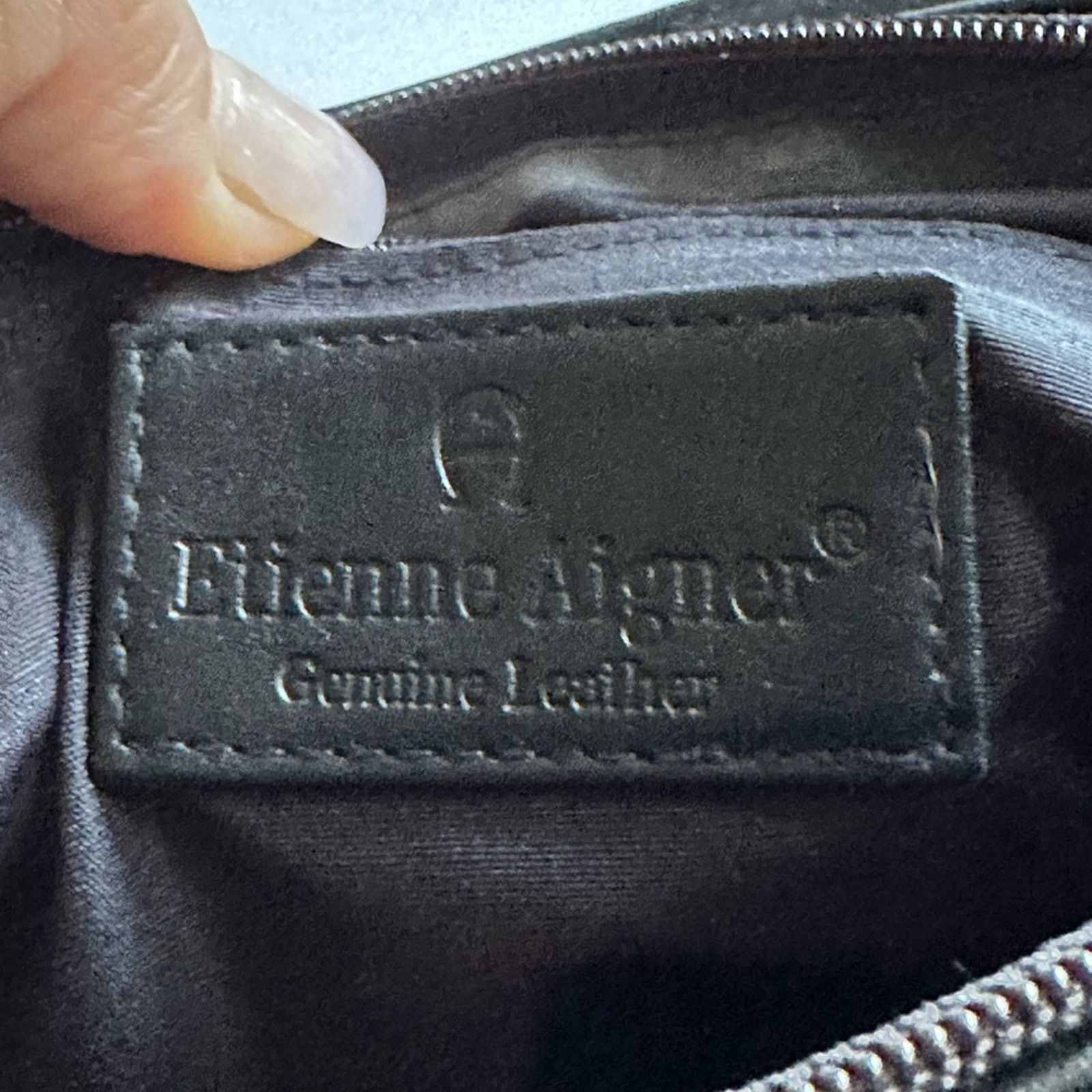 Etienne Aigner Vintage Etienne Aigner Small Black Leather Top Handle Bag Size ONE SIZE - 5 Thumbnail