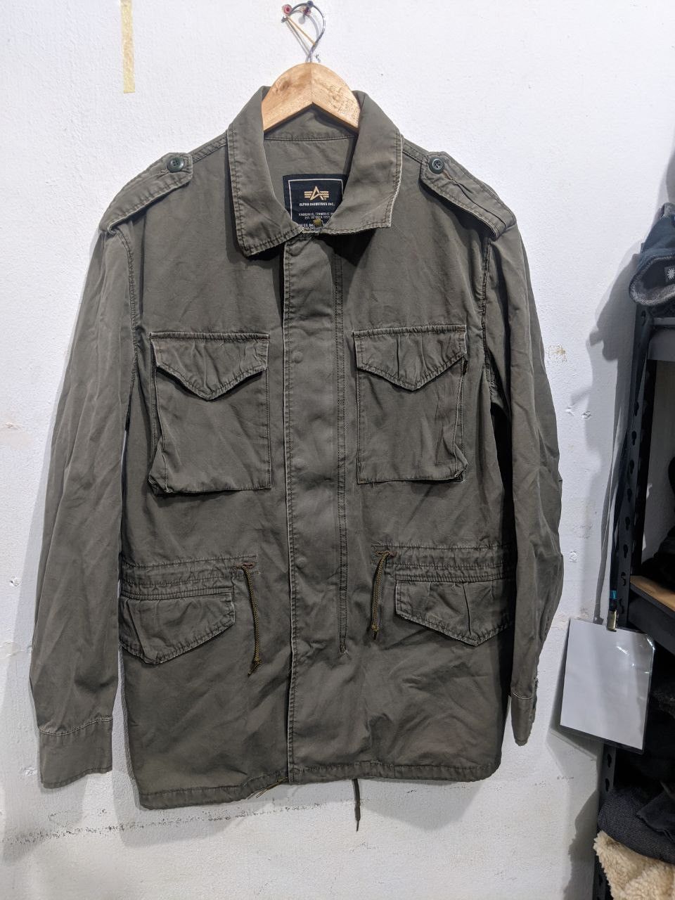 Alpha Industries × Vintage ALPHA INDUSTRIES PARKA JACKET MILITARY Size US L / EU 52-54 / 3 - 2 Thumbnail