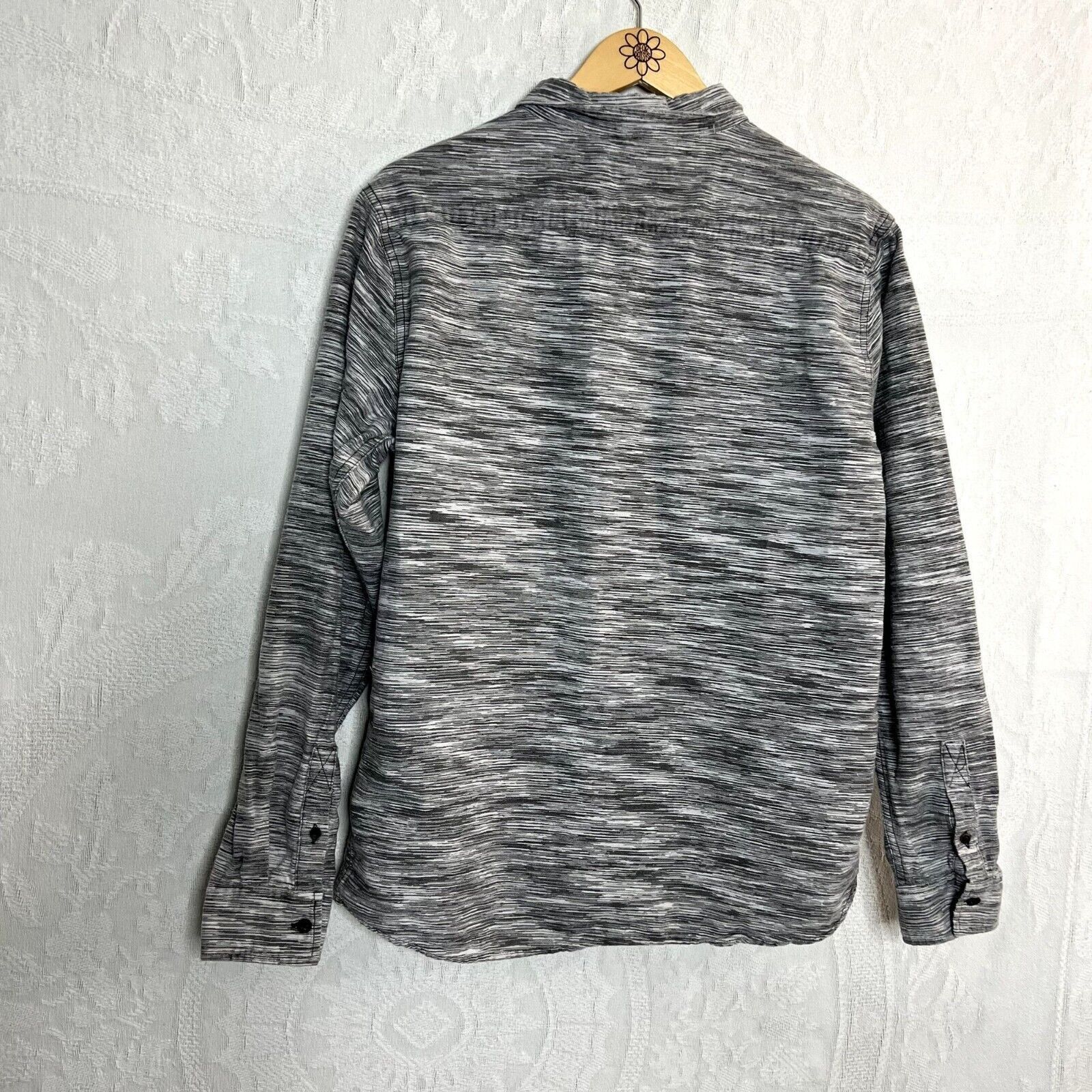 Ocean Current Ocean Current Marled Gray Button Down Shirt Size US L / EU 52-54 / 3 - 2 Thumbnail