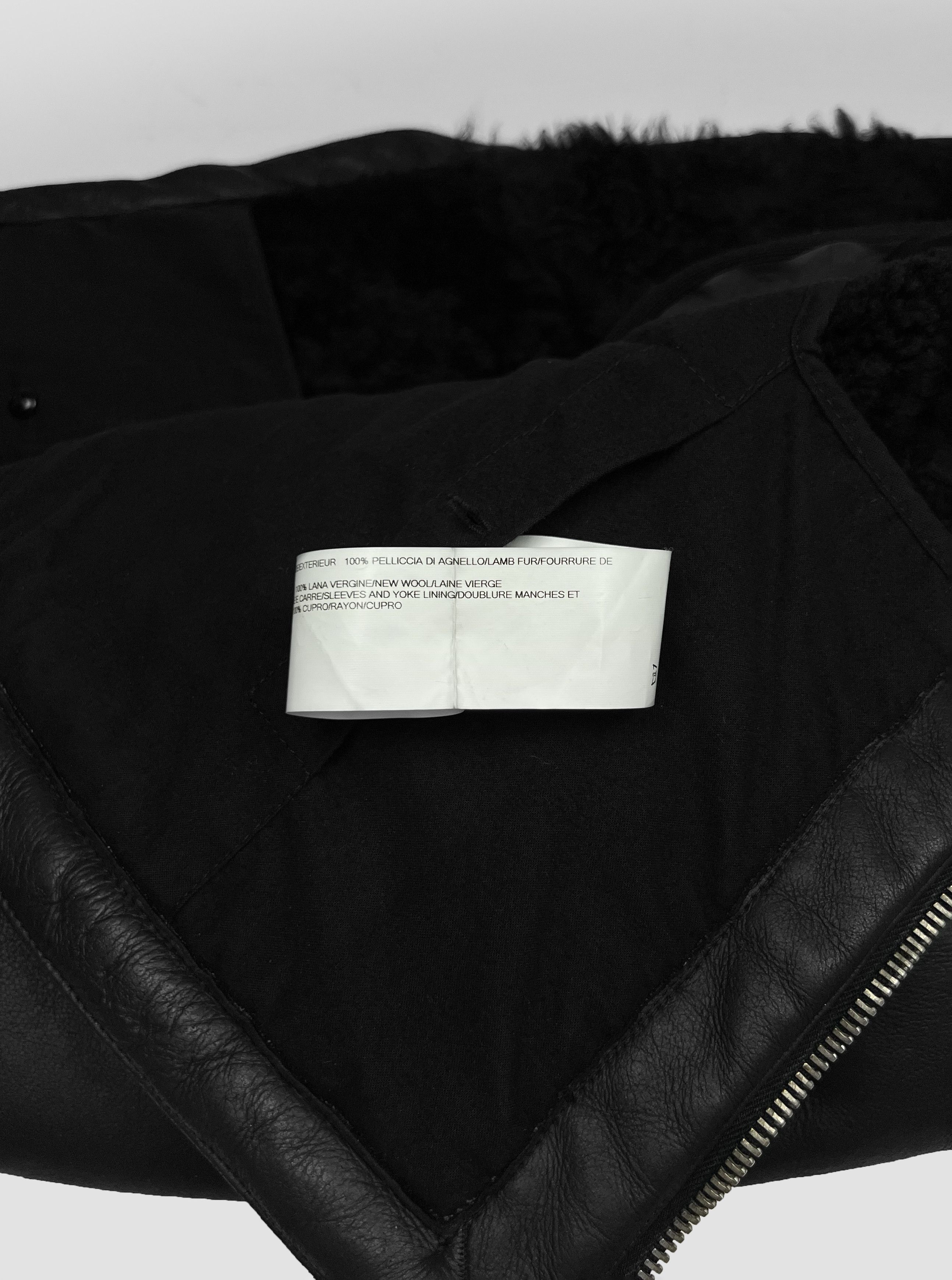 Rick Owens LONG LAMB FUR SHEARLING LEATHER JACKET -- RETAIL $5000 -- Size M / US 6-8 / IT 42-44 - 10 Thumbnail