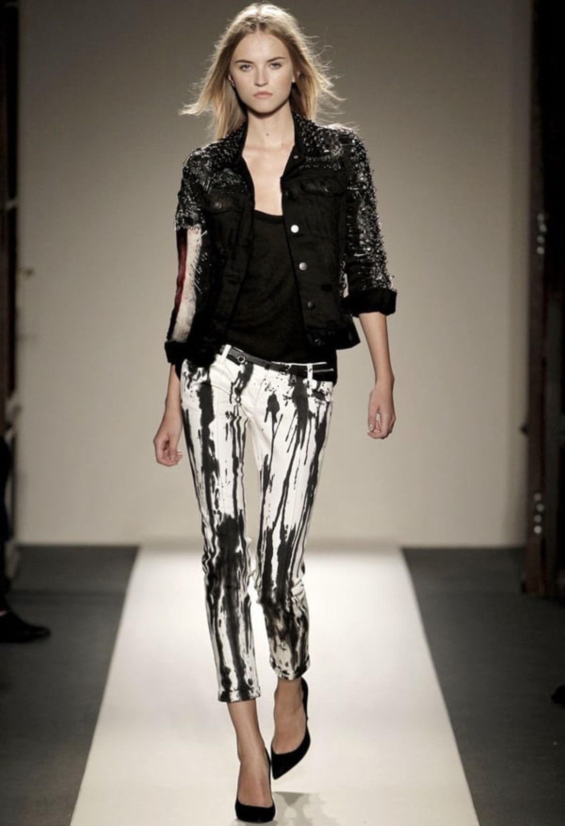 Balmain Balmain SS11 paint splatter blazer by Christophe Decarnin Size M / US 6-8 / IT 42-44 - 2 Thumbnail