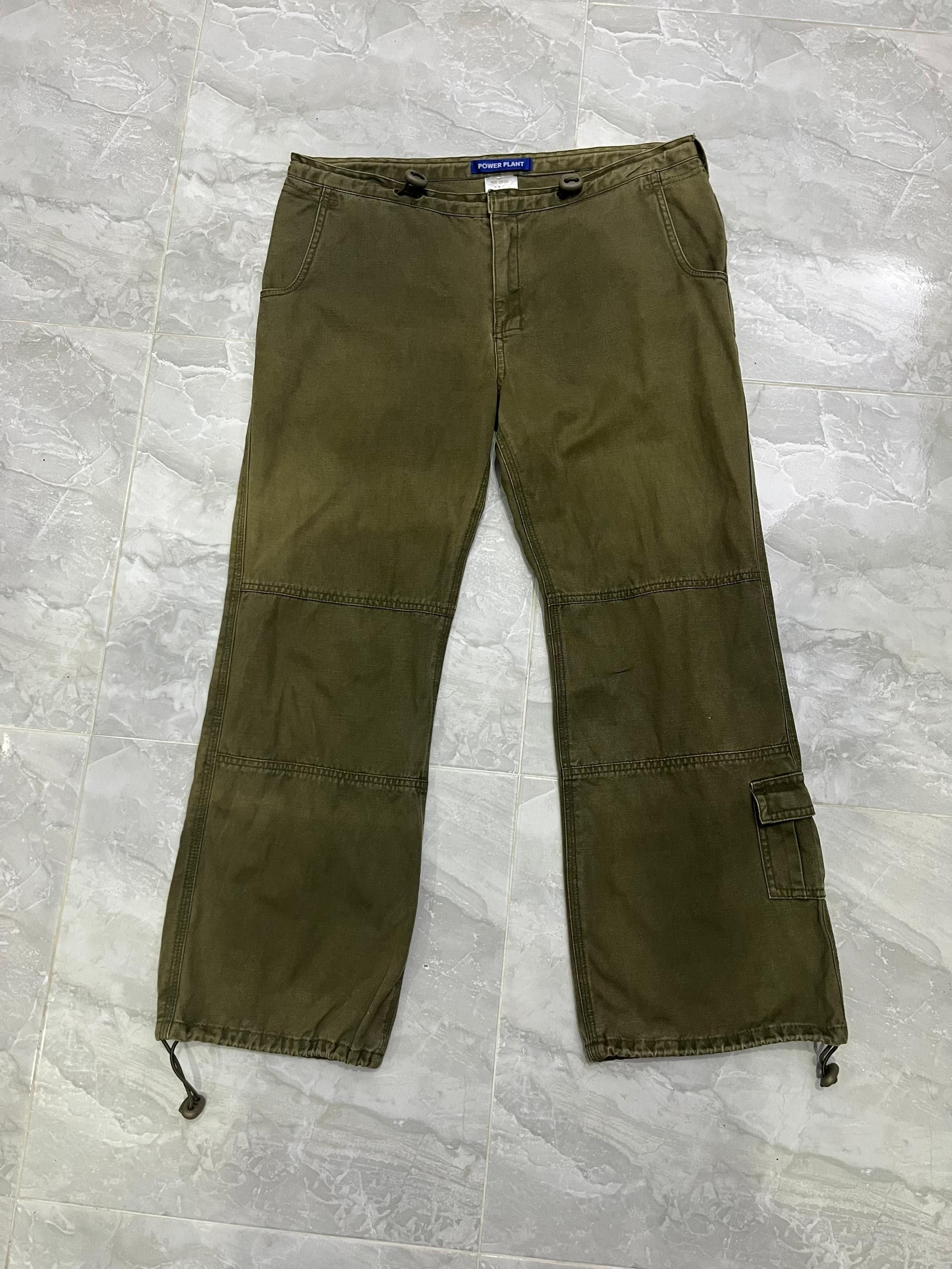 Japanese Brand Power Plant Women Olive Military Utility Cargos Size 32" / US 10 / IT 46 - 1 Thumbnail