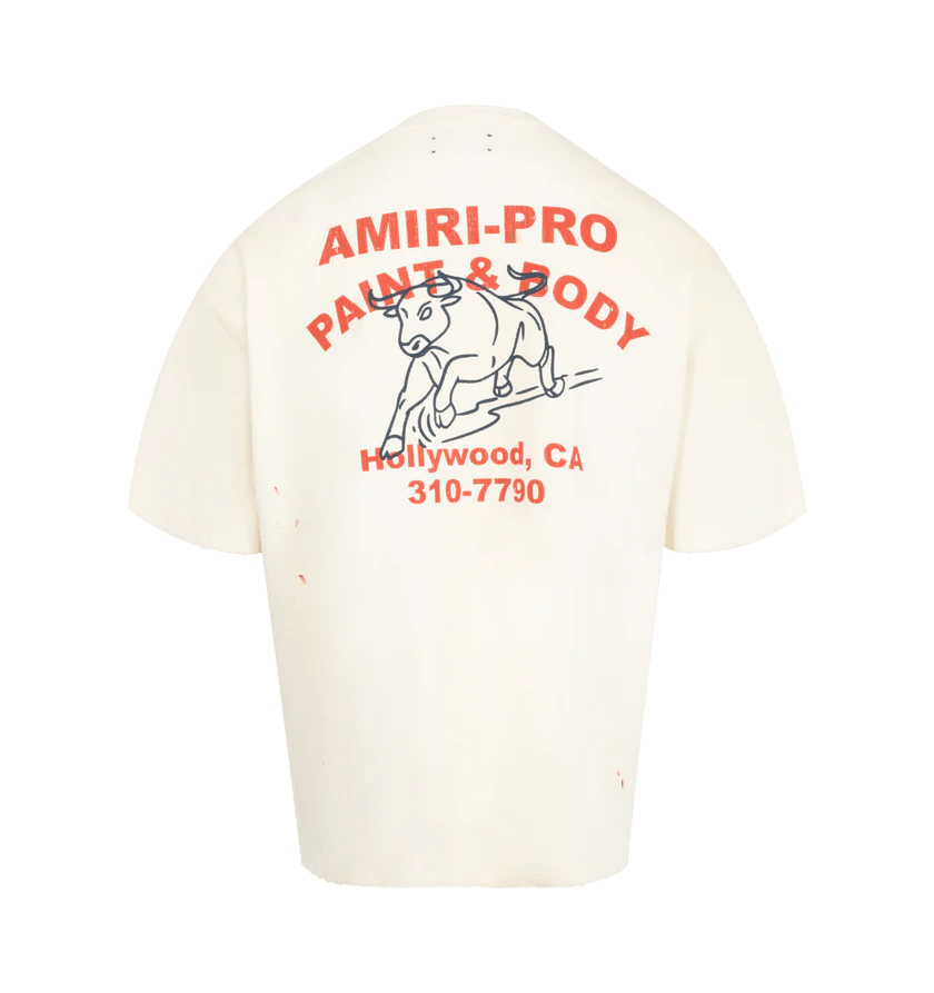 Amiri o1h1sh11225 Bull Oversized Tee in White Size US XL / EU 56 / 4 - 2 Thumbnail