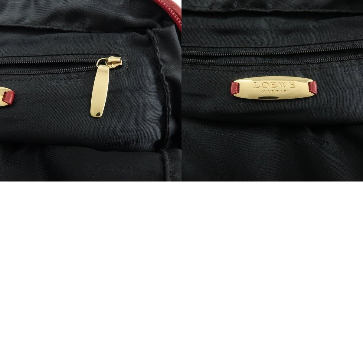 Loewe Loewe Anagram Nappa Leather Shoulder Bag Red Size ONE SIZE - 8 Thumbnail