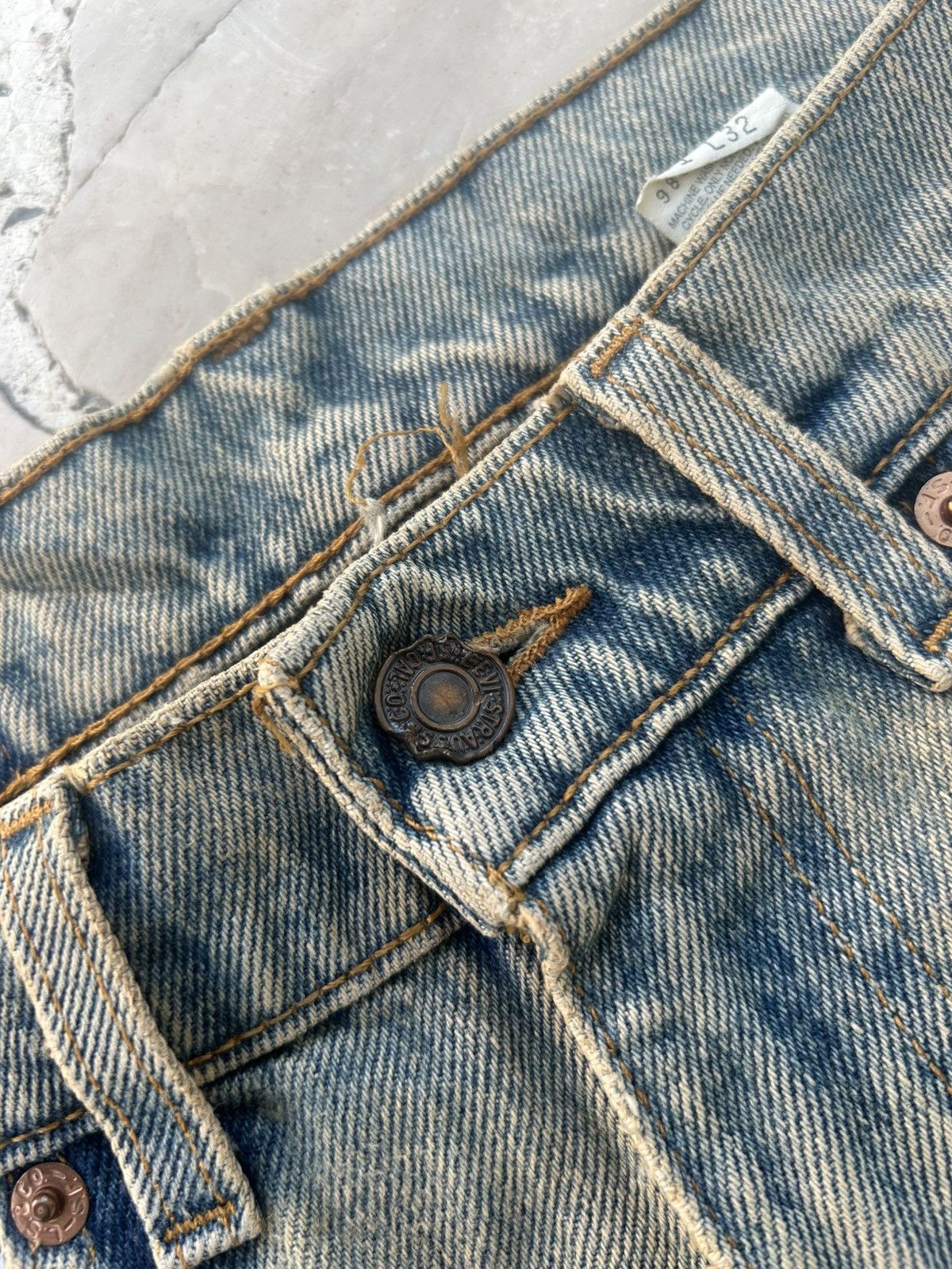 Levi's Levis 565 Denim Camo Shorts Size US 31 - 6 Thumbnail