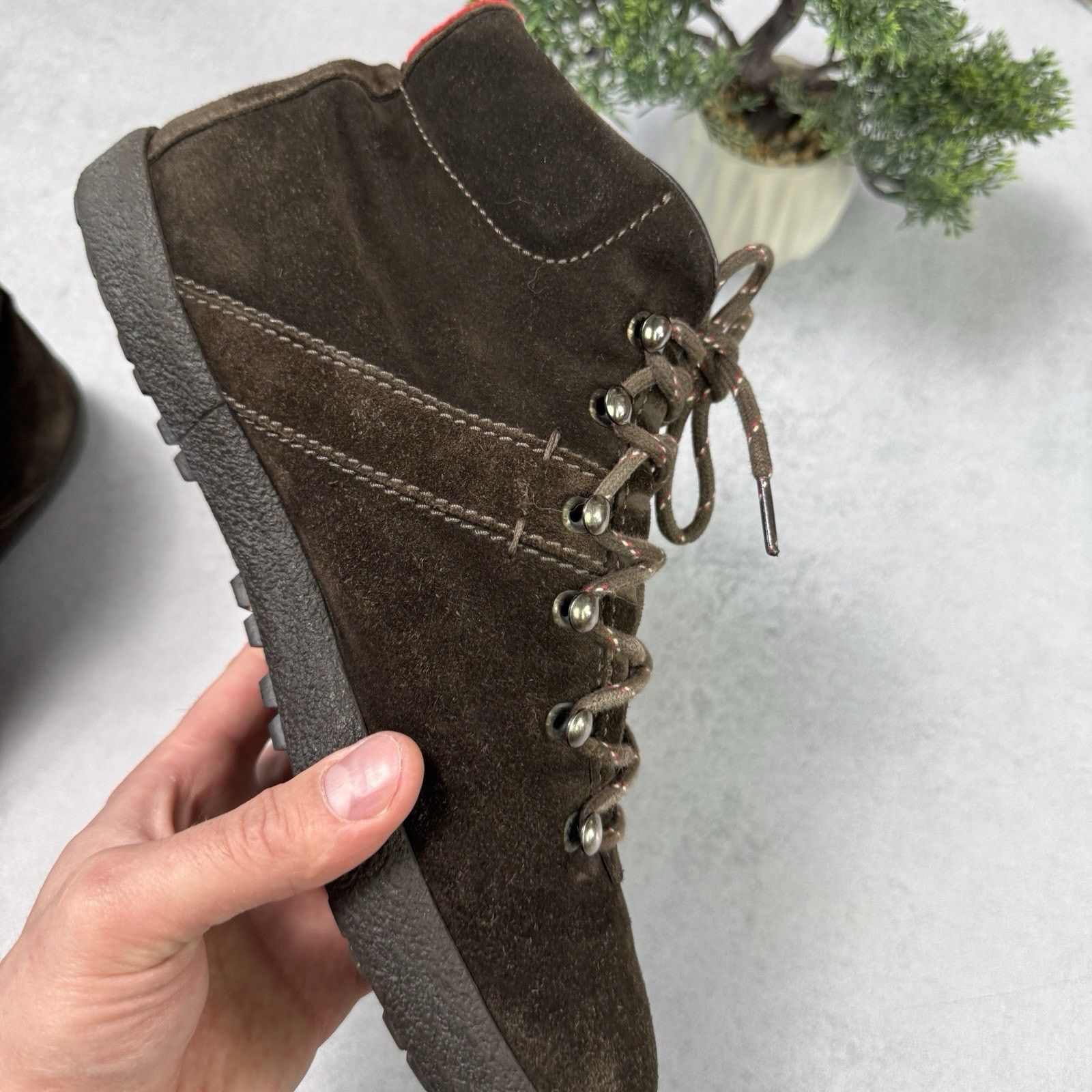Moncler Moncler Men Brown Hi Top Suede Boot Size 42 US 9 Size US 9 / EU 42 - 15 Thumbnail