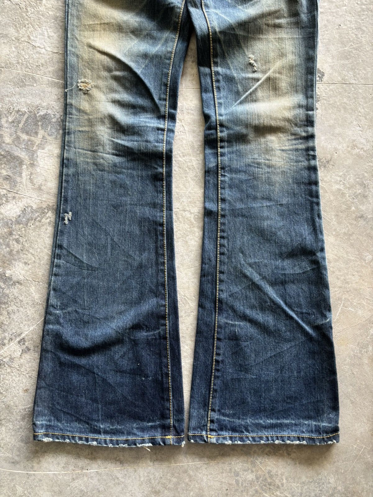 Hysteric Glamour distressed flare rusty gennaro japanese denim Size US 30 / EU 46 - 16 Thumbnail