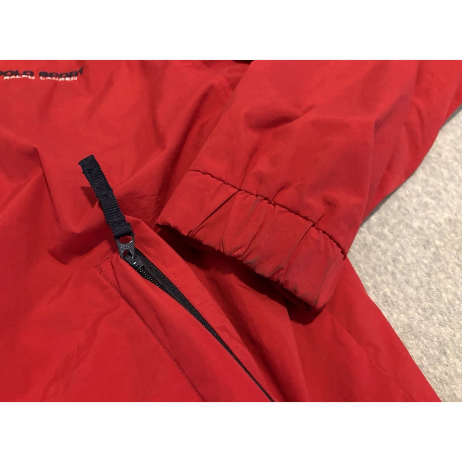 Ralph Lauren VINTAGE Ralph Lauren Polo Sport Windbreaker Jacket - Red Nylon Full Zip Medium Mens Polo Sport Windbreaker Jacket Full Zip Red Nylon Logo Accents 90s Size US M / EU 48-50 / 2 - 5 Thumbnail