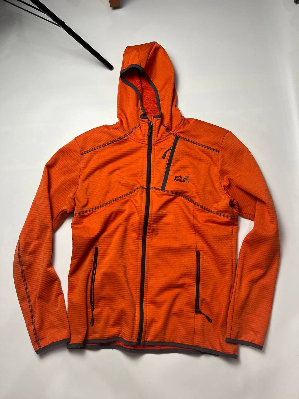 Jack Wolfskin 🔥 Jack Wolfskin Full-Zip Hoodie — Blaze Orange Edition Size US L / EU 52-54 / 3 - 1 Thumbnail
