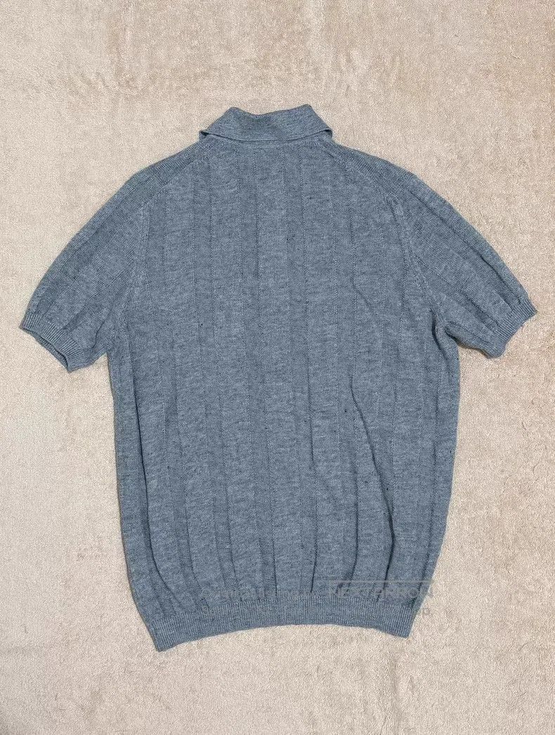 Brunello Cucinelli Brunello Cucinelli Linen Cotton Blended Knit Short Sleeve Size US L / EU 52-54 / 3 - 7 Thumbnail