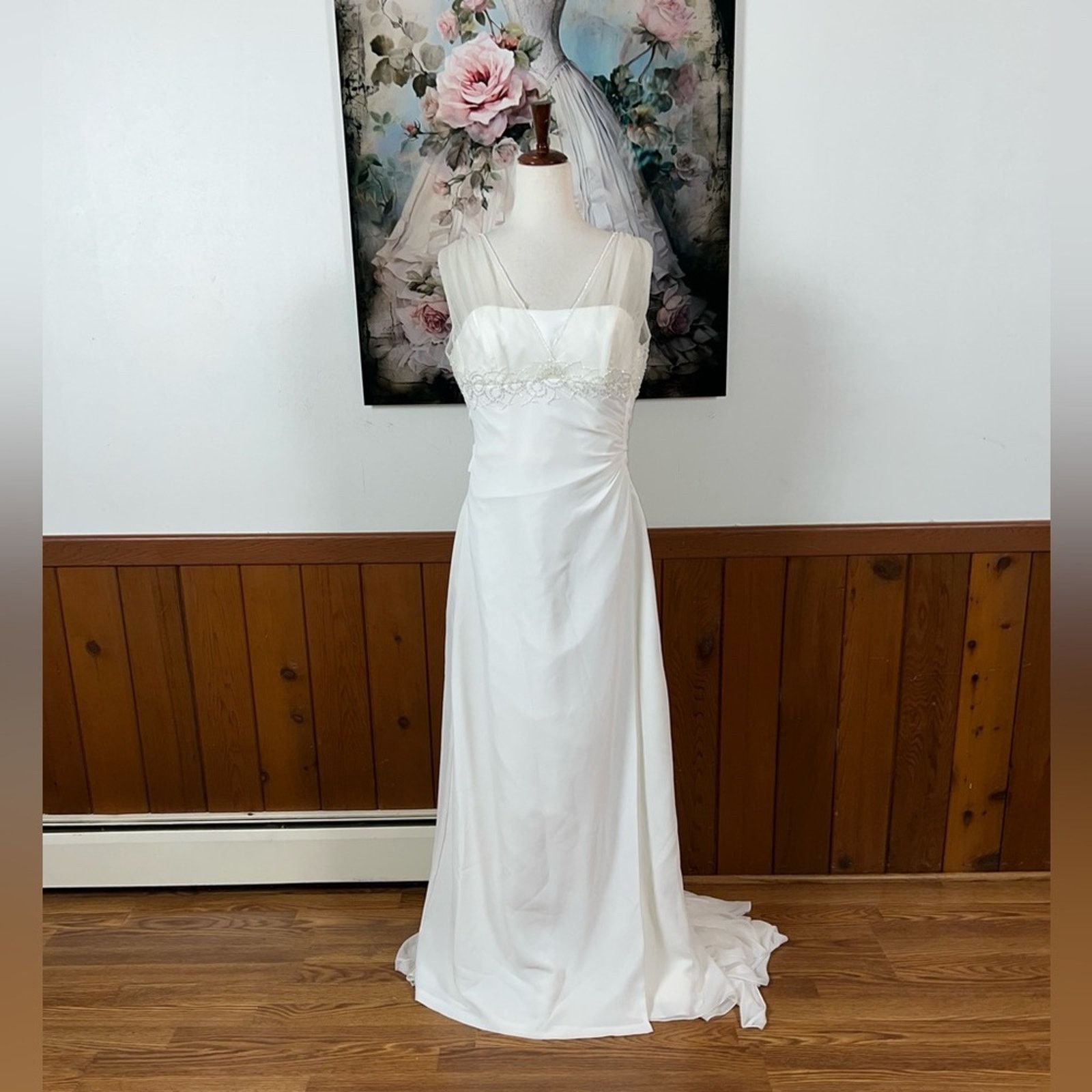 Other Beautiful Vintage Y2K Maggie Sottero Chiffon Wedding Gown! Size XL / US 12-14 / IT 48-50 - 2 Thumbnail