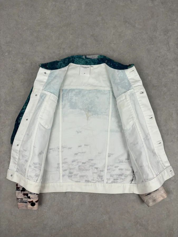 Calvin Klein AW2018 Calvin Klein Printed Landscape Scene Graphic Denim Jacket Size US M / EU 48-50 / 2 - 7 Thumbnail