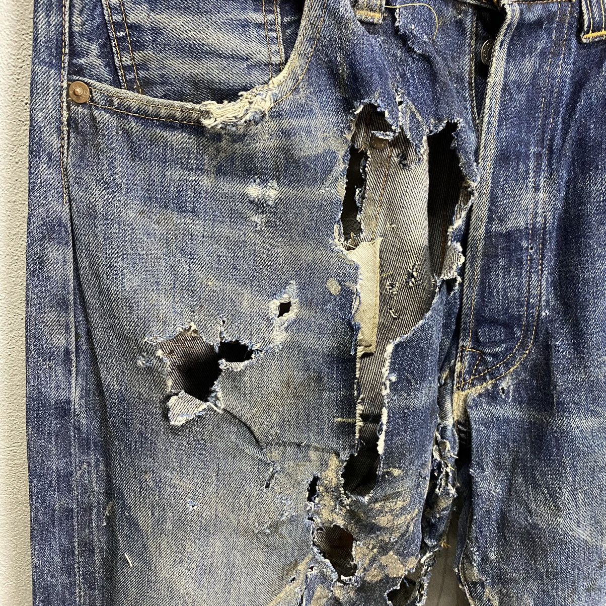 Levi's Levis Selvedge 501XX Big E Vintage distressed Size US 33 - 9 Thumbnail