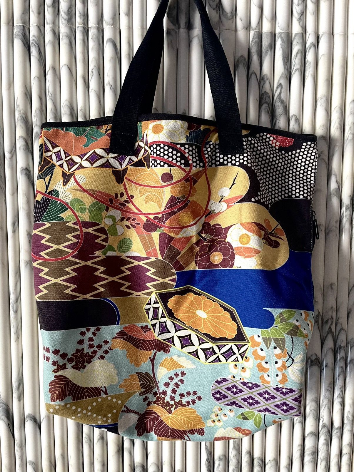 Adidas RARE YOHJI KABUKI JAPONISM PRINT COTTON CANVAS TOTE BAG Size ONE SIZE - 5 Thumbnail