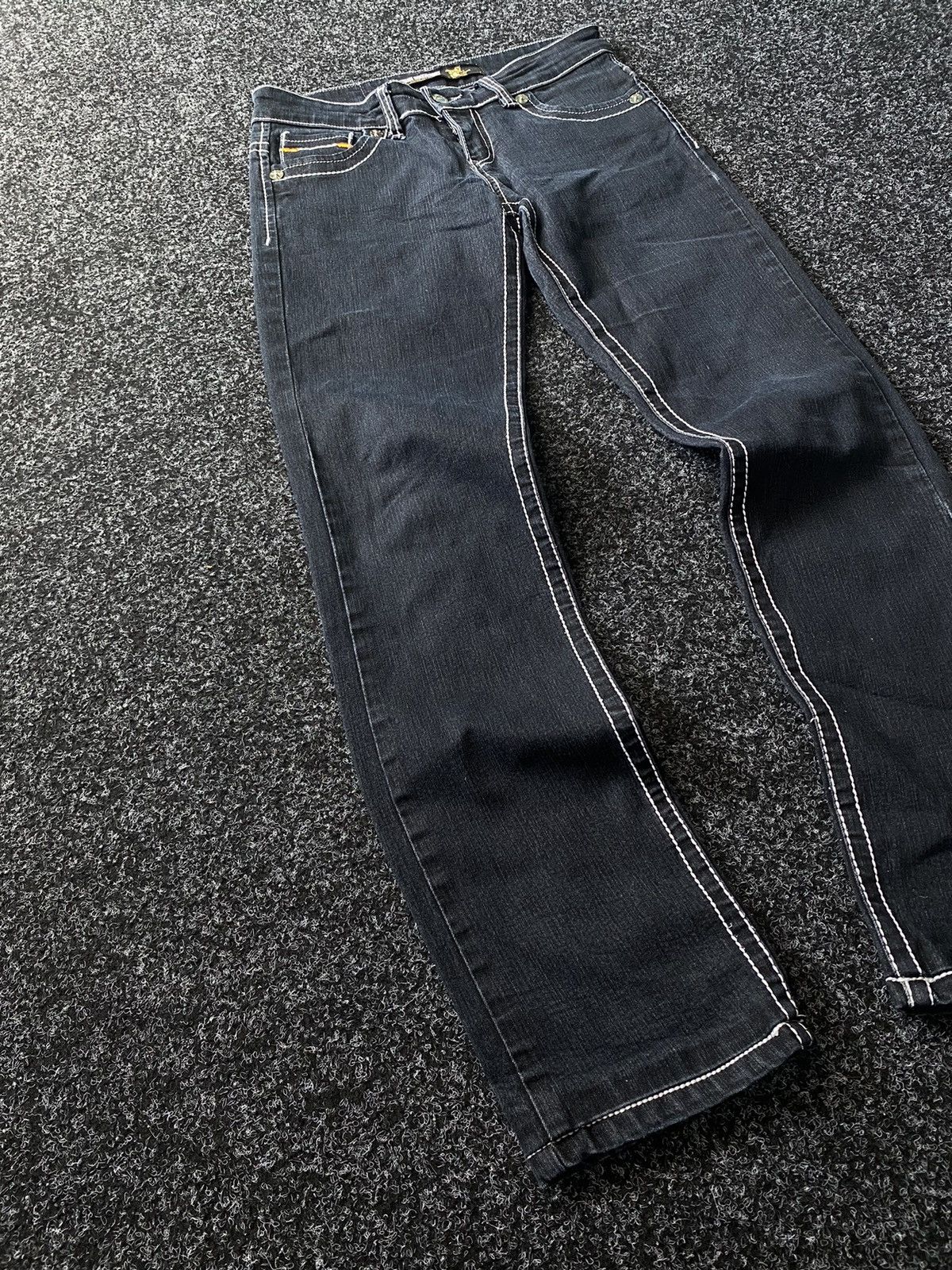 True Religion Vintage Flare True Religion Wide Leg Faded Wash Denim Size 29" - 3 Thumbnail