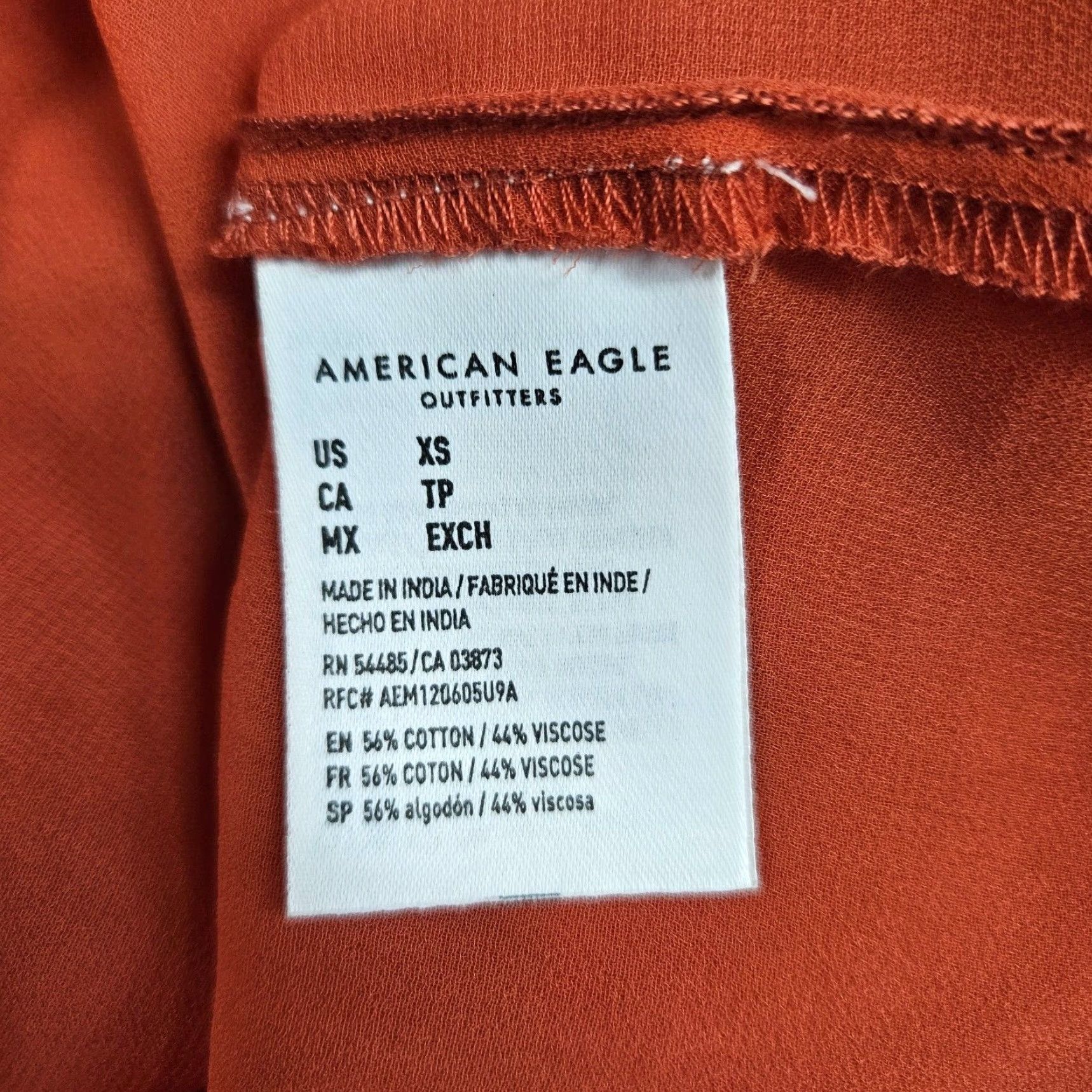 American Eagle Outfitters VINTAGE American Eagle Womens Wrap Dress XS Red/Orange Floral Sleeveless Size XS / US 0-2 / IT 36-38 - 5 Thumbnail