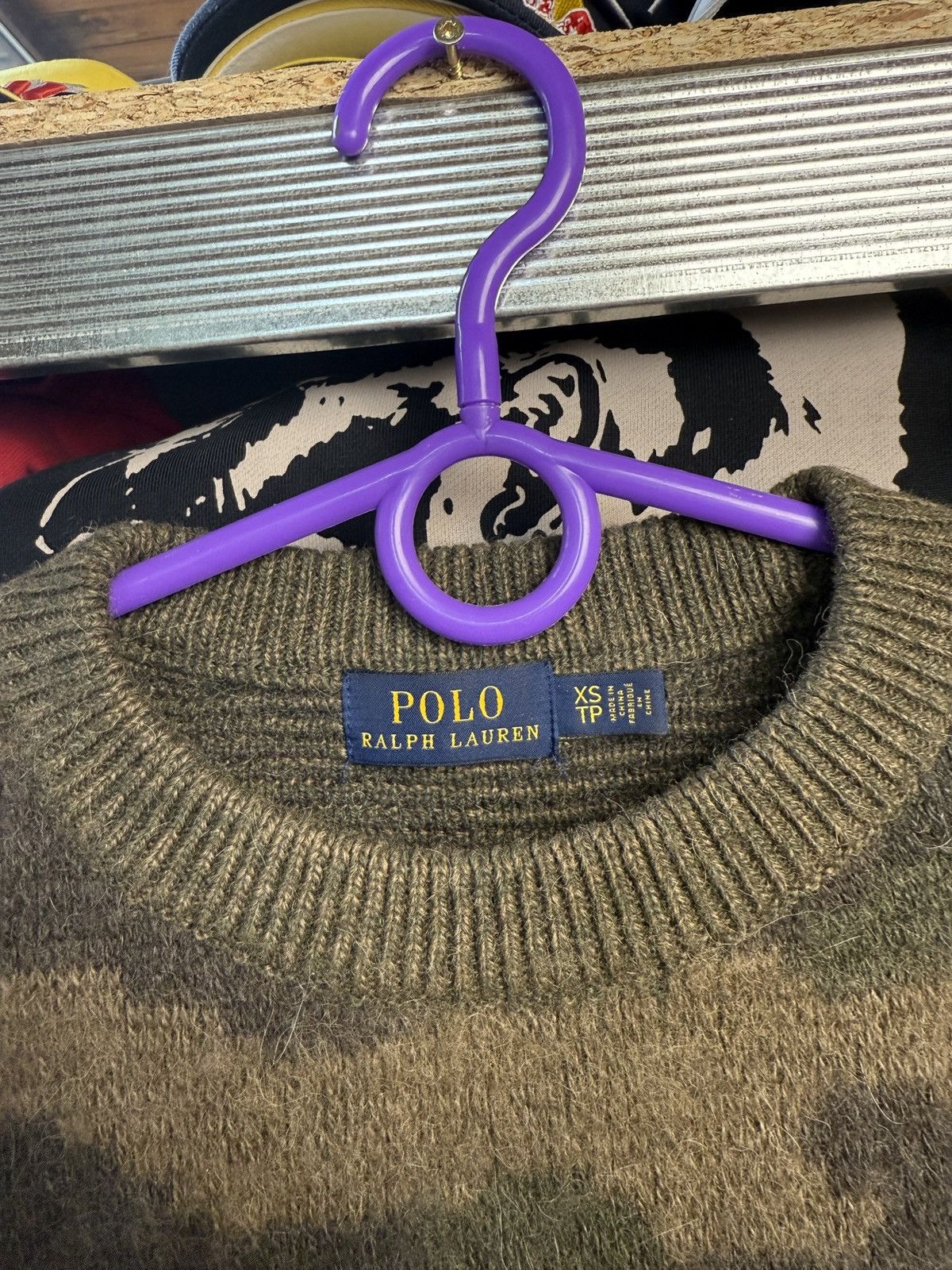Polo Ralph Lauren Polo Ralph Lauren wool camo sweater jumper Size XS / US 0-2 / IT 36-38 - 6 Thumbnail