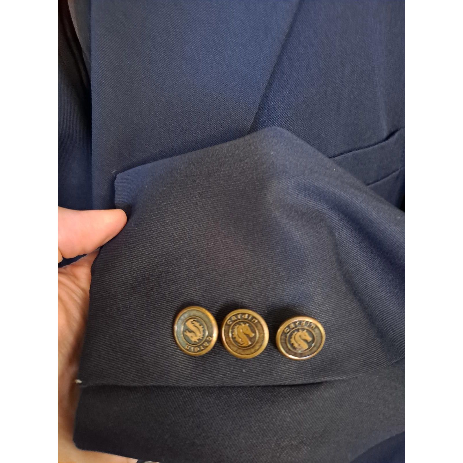 Pierre Cardin Pierre Cardin Blue Bronze Button Blazer Size 48R - 3 Thumbnail