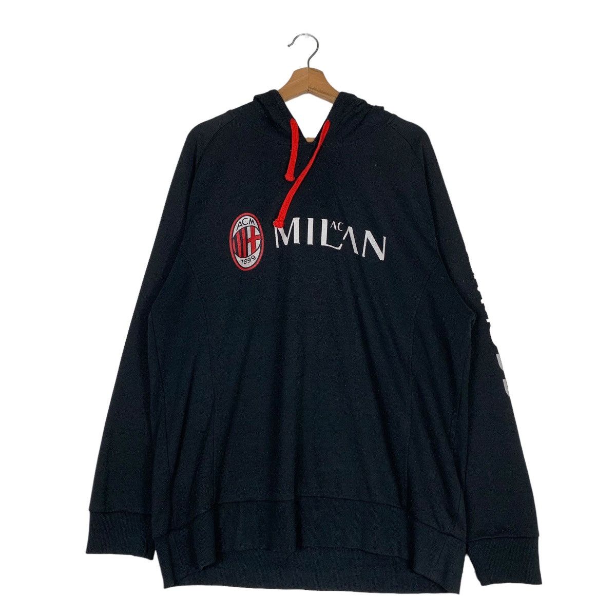 Vintage AC MILAN Big Logo Pullover Hoodies Size 4L #0592-C28 Size US XL / EU 56 / 4 - 1 Thumbnail