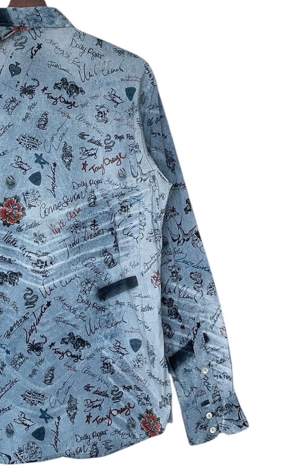 Just Cavalli × Vintage Vintage Brand Just Cavalli Full Print Shirt 2000s Size US L / EU 52-54 / 3 - 6 Thumbnail